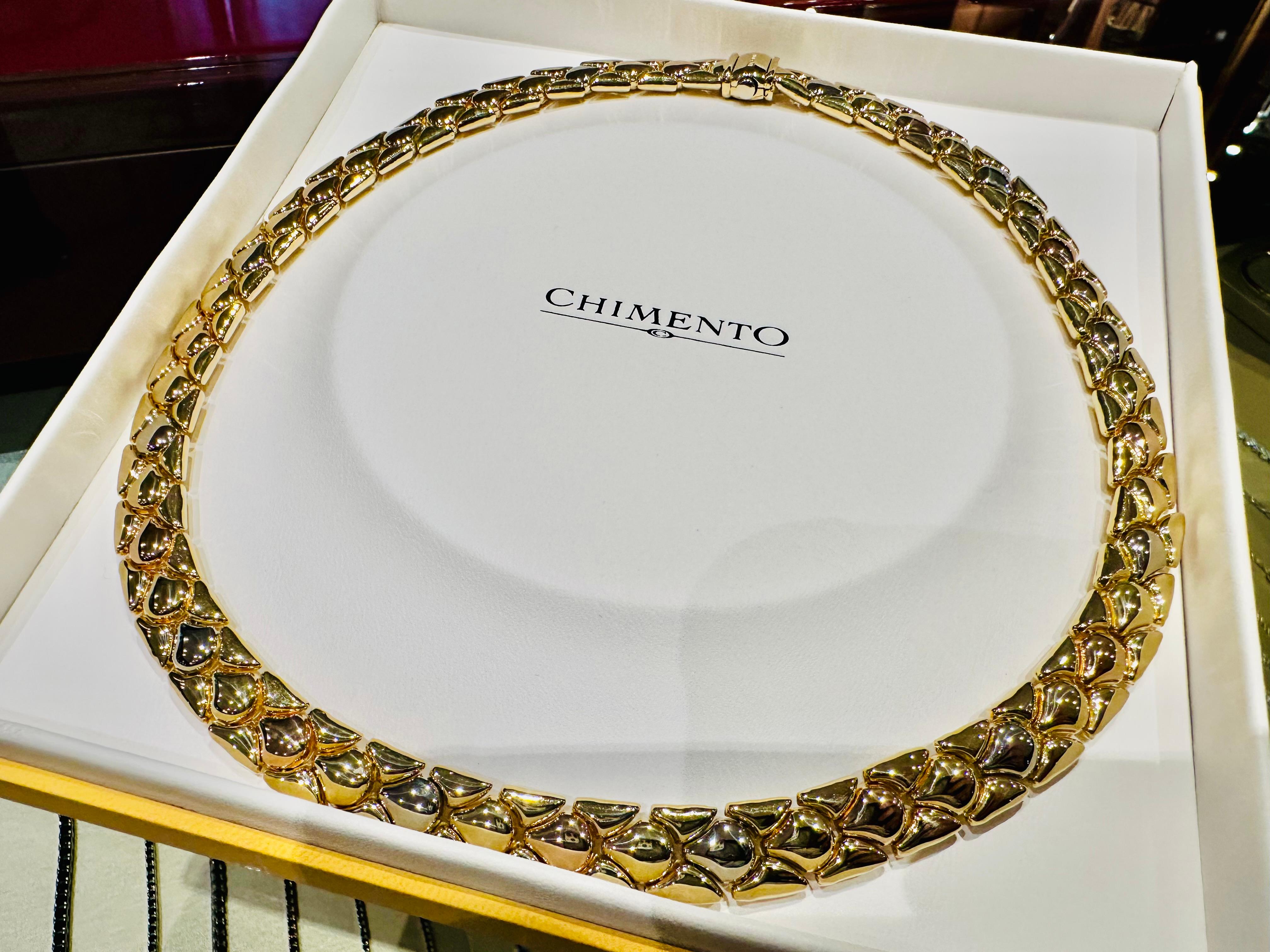 Parure Chimento in Oro Bianco, Rosé e Giallo 18kt – Raffinatezza e Stile in vendita 12