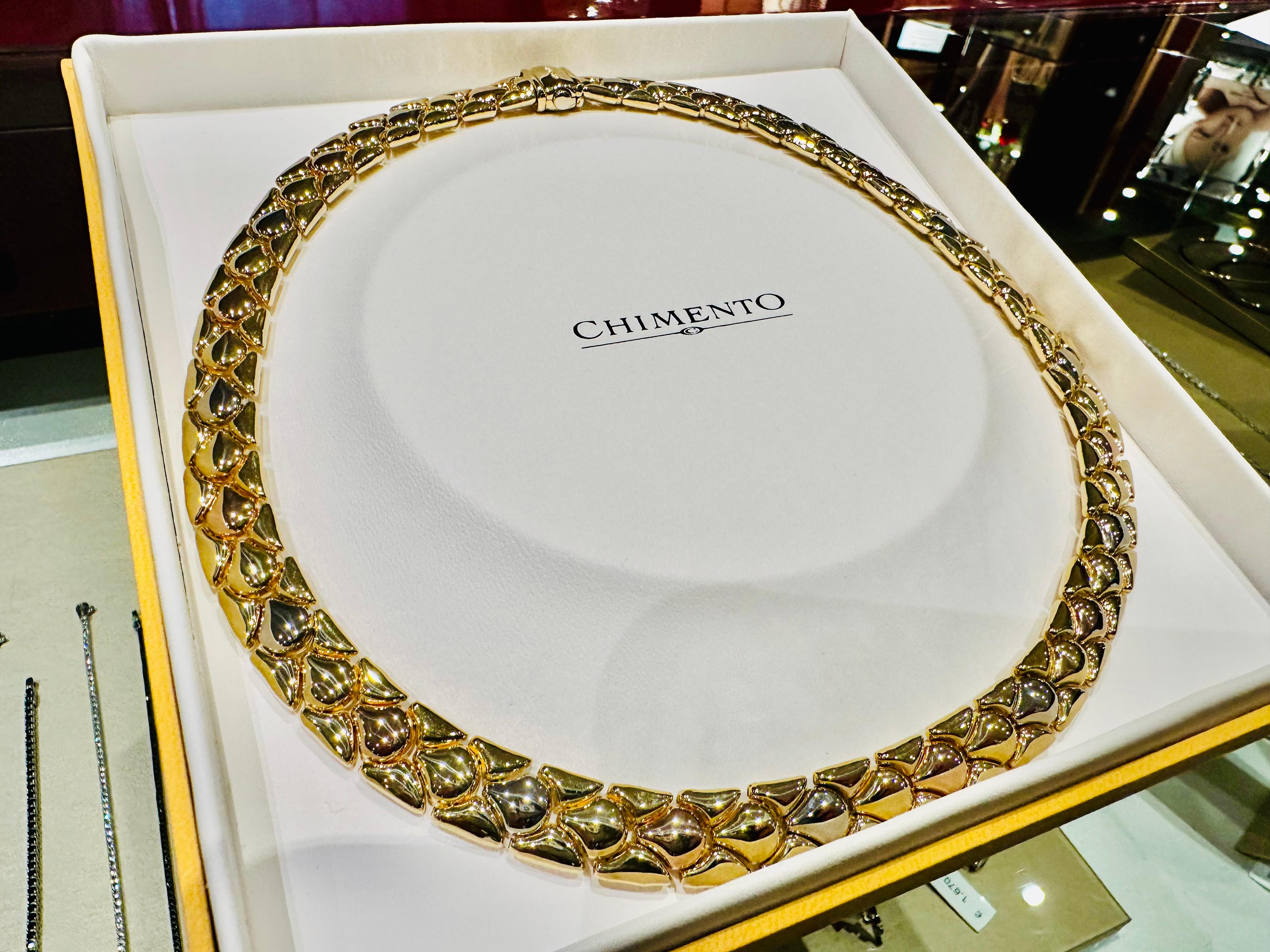 Parure Chimento in Oro Bianco, Rosé e Giallo 18kt – Raffinatezza e Stile in vendita 13