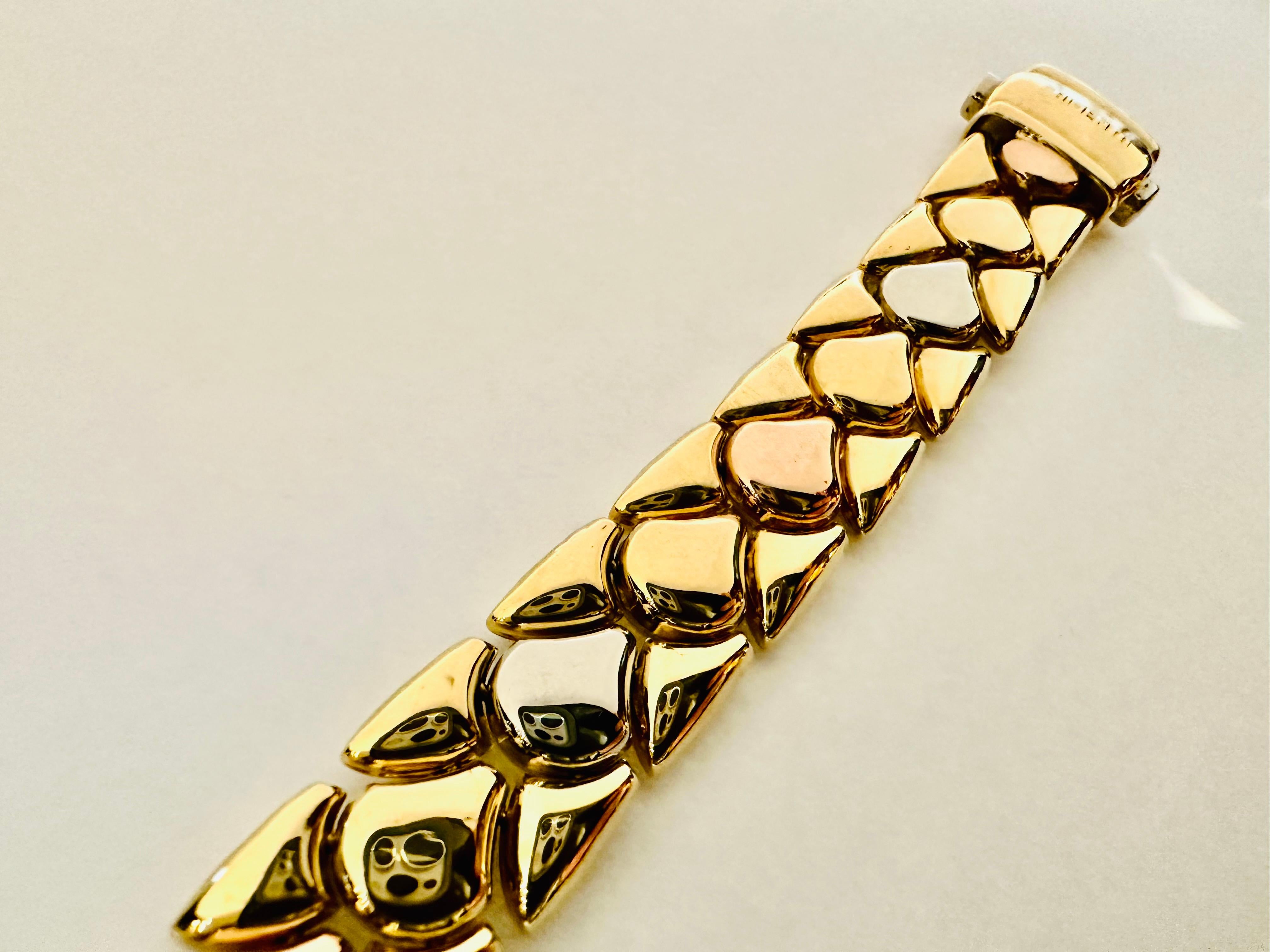 Parure Chimento in Oro Bianco, Rosé e Giallo 18kt – Raffinatezza e Stile in vendita 2