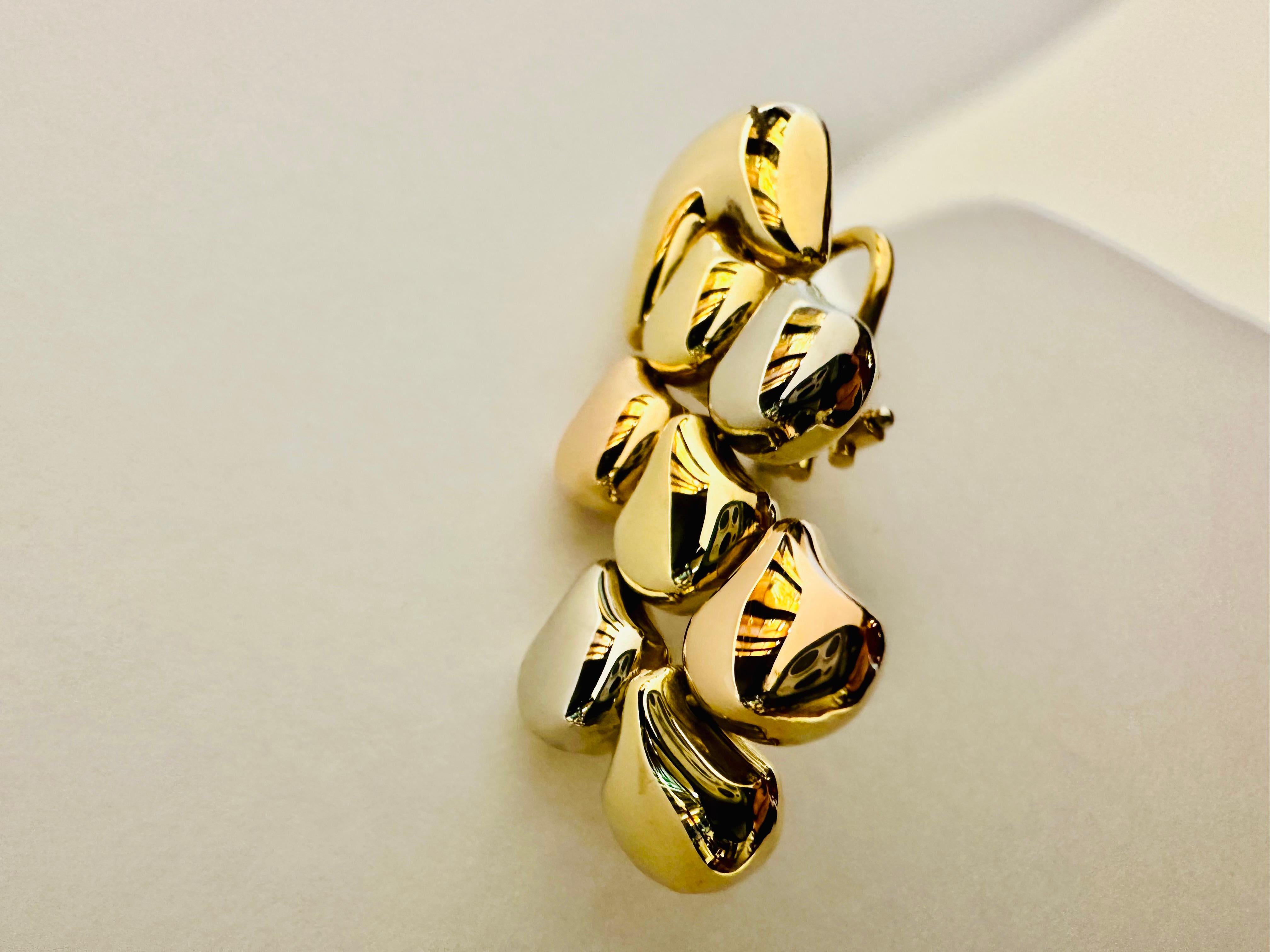 Parure Chimento in Oro Bianco, Rosé e Giallo 18kt – Raffinatezza e Stile in vendita 3