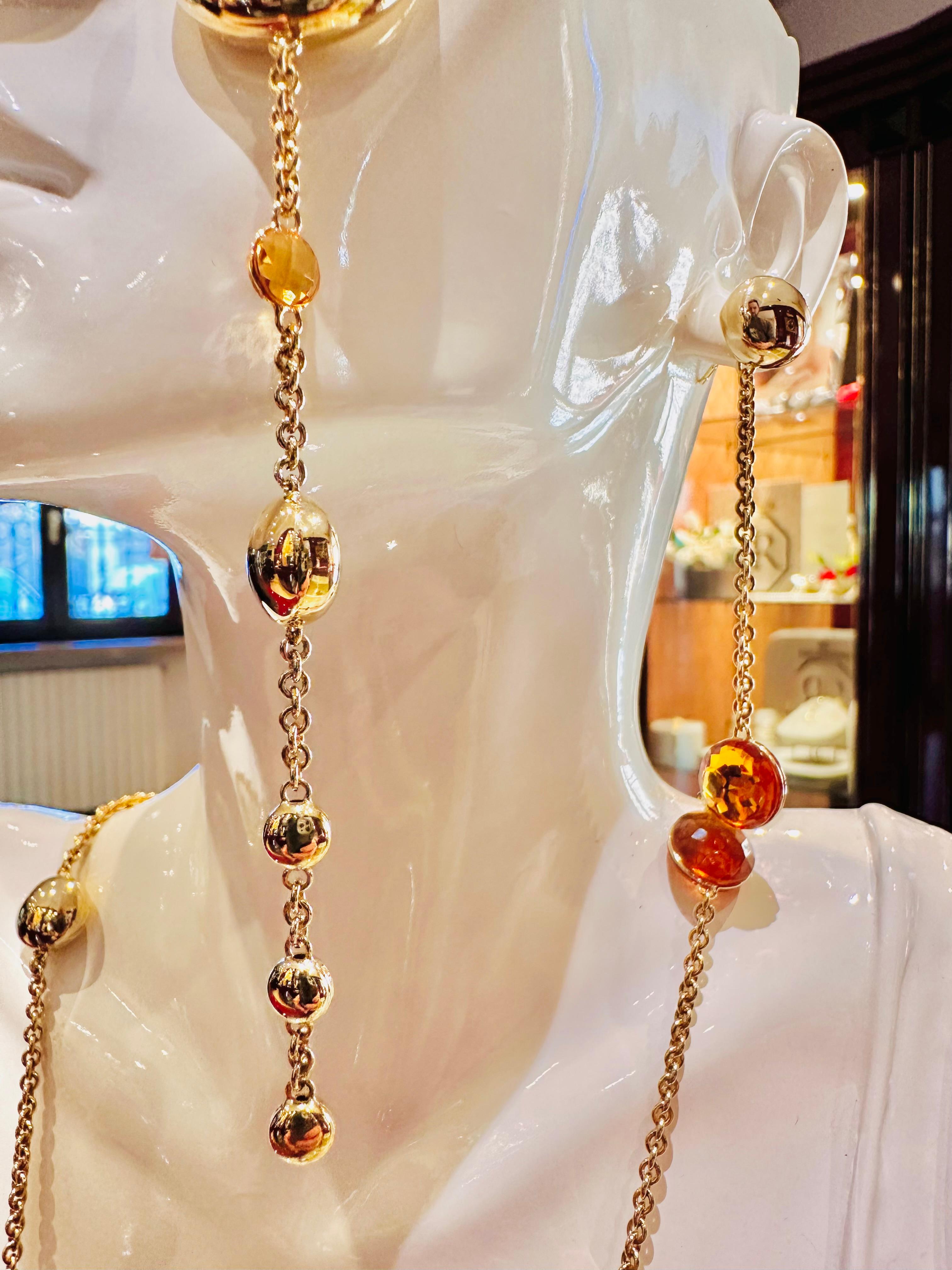 Mixed Cut Parure Chimento in Oro Giallo 18kt e Topazi Gialli – Edizione Limitata. Italy For Sale