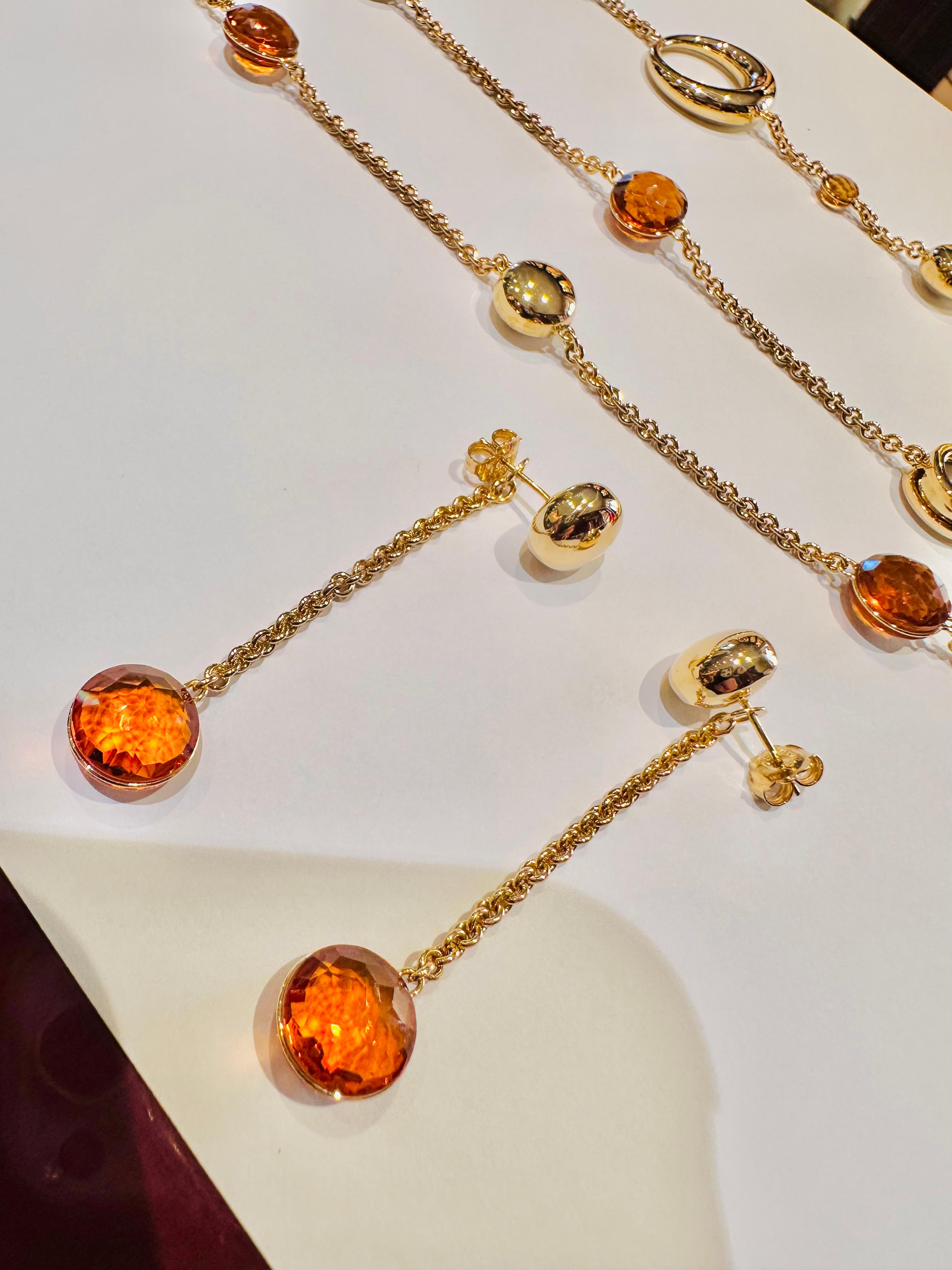 Parure Chimento in Oro Giallo 18kt e Topazi Gialli – Edizione Limitata. Italy For Sale 1