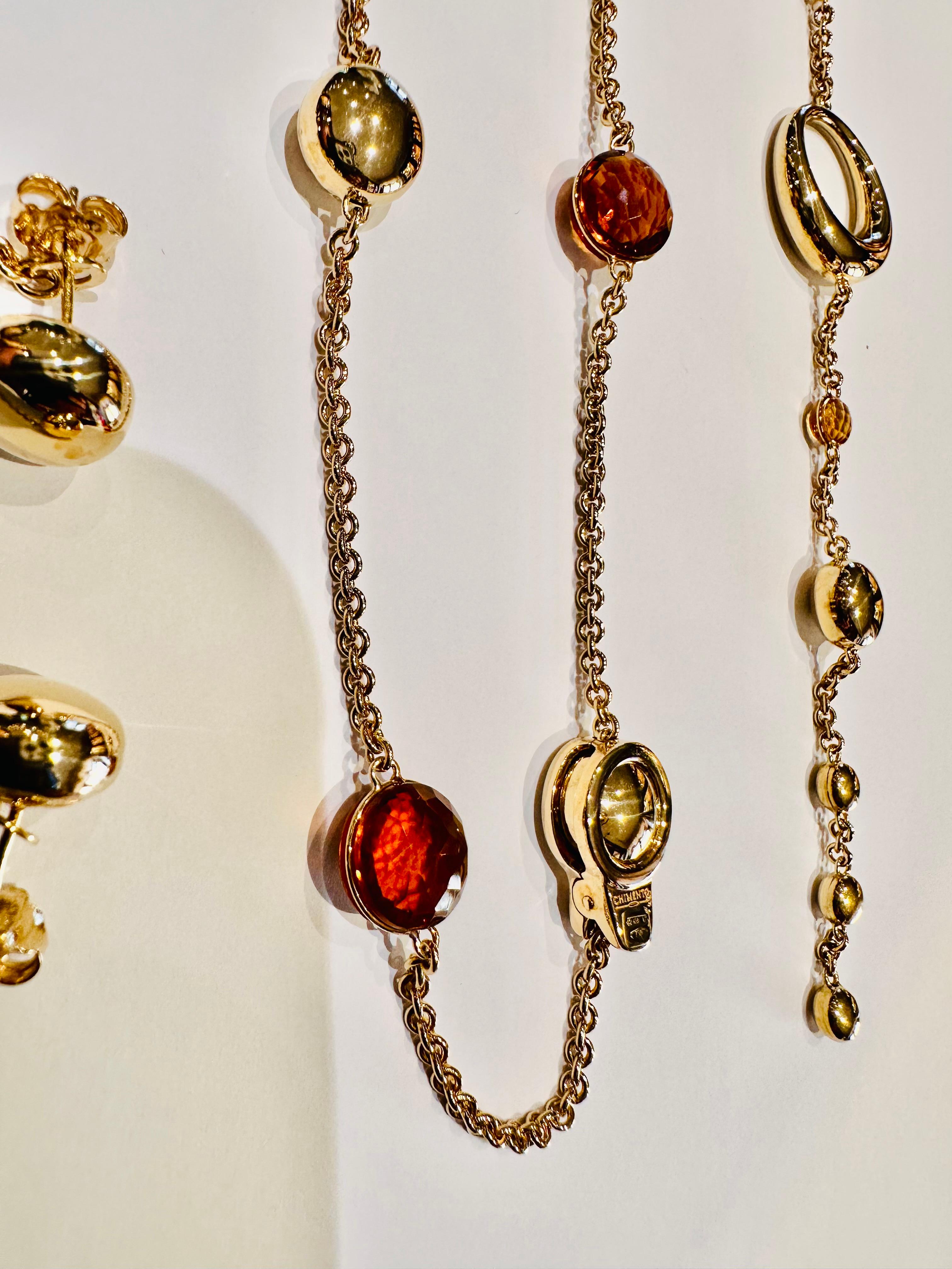 Parure Chimento in Oro Giallo 18kt e Topazi Gialli – Edizione Limitata. Italy For Sale 2
