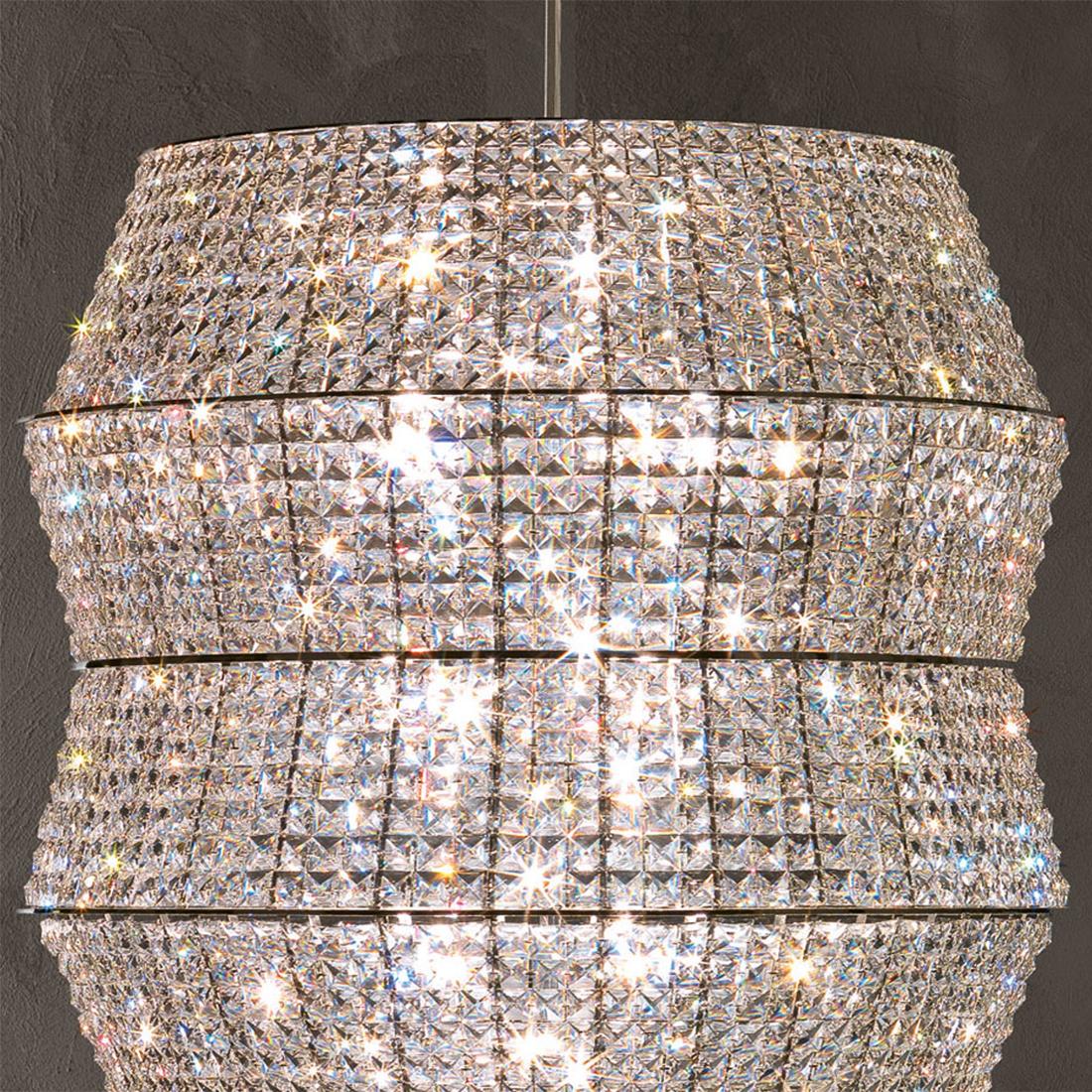 Italian Parure Suspension in Crystal Glass For Sale