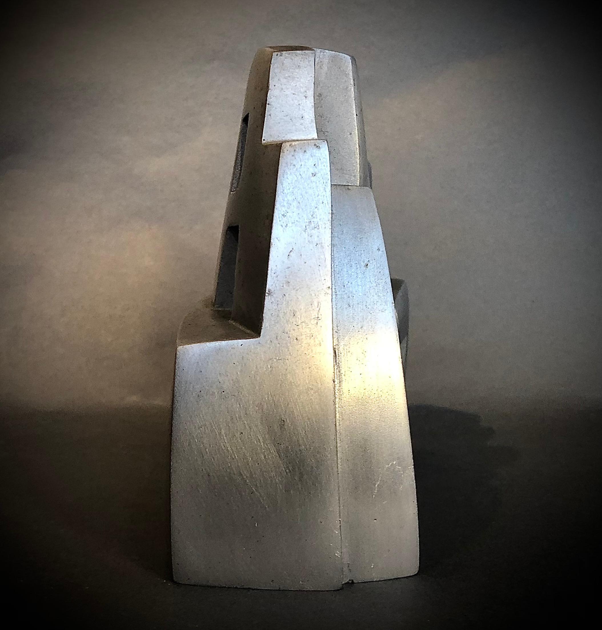 Late 20th Century Parvine Curie (1936-, France) : sculpture originale aluminium numéroté 1/8 ex.