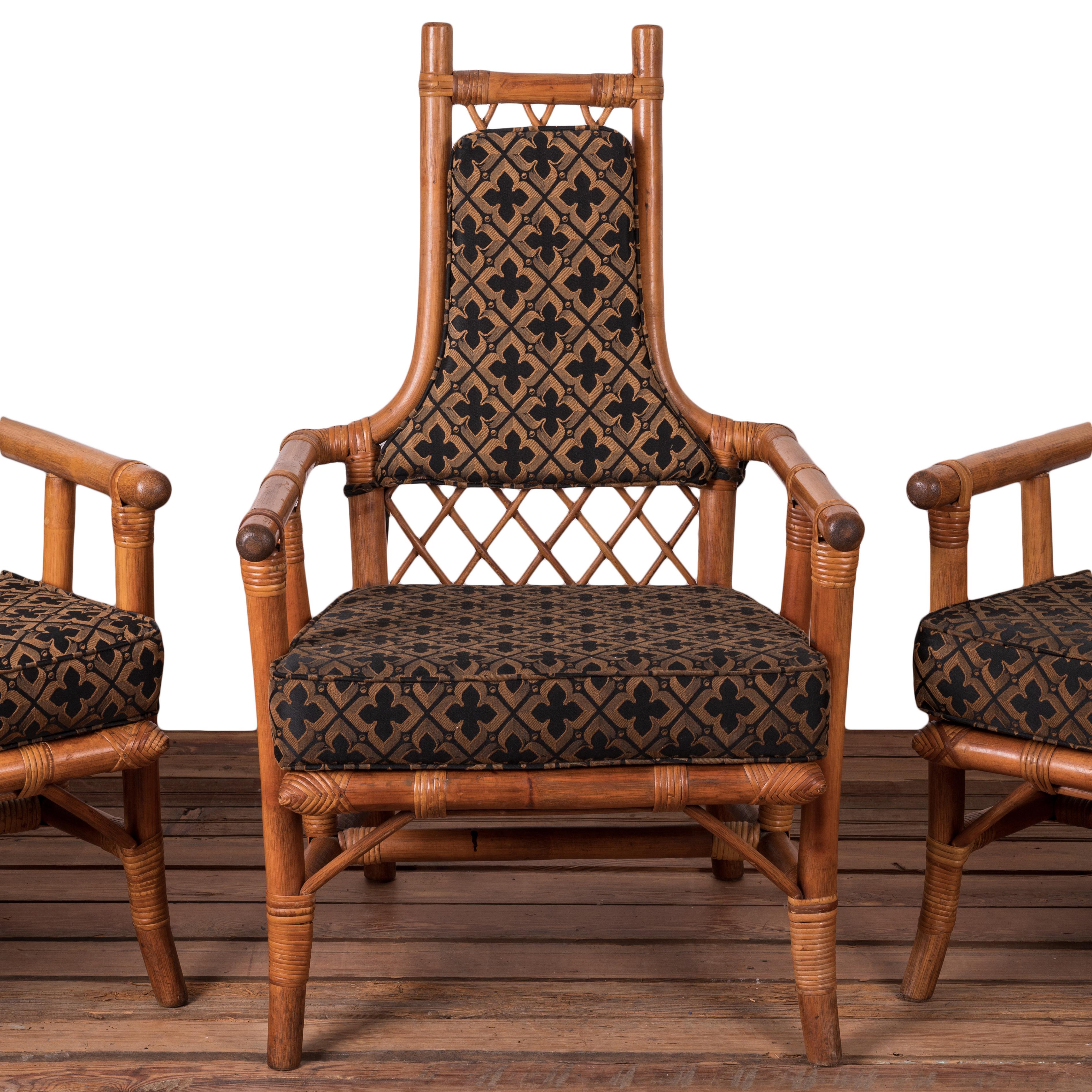 American Parzinger for Willow & Reed Dining Chairs, c.1955 - Set of 6 For Sale