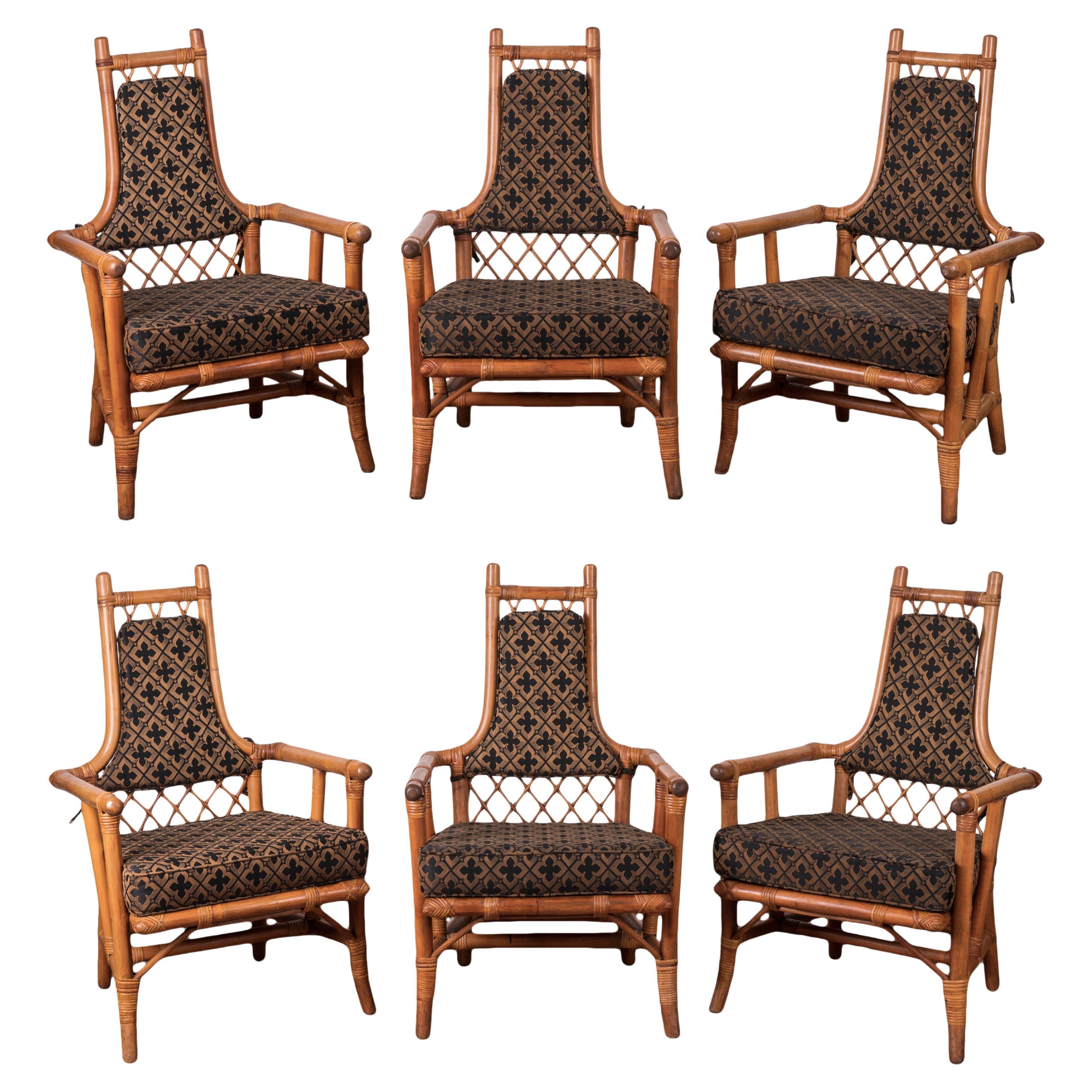 Parzinger for Willow & Reed Dining Chairs, c.1955 - Set of 6 For Sale