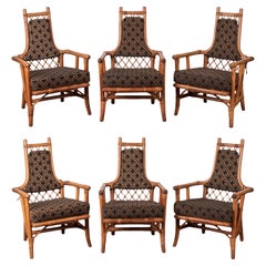 Vintage Parzinger for Willow & Reed Dining Chairs, c.1955 - Set of 6