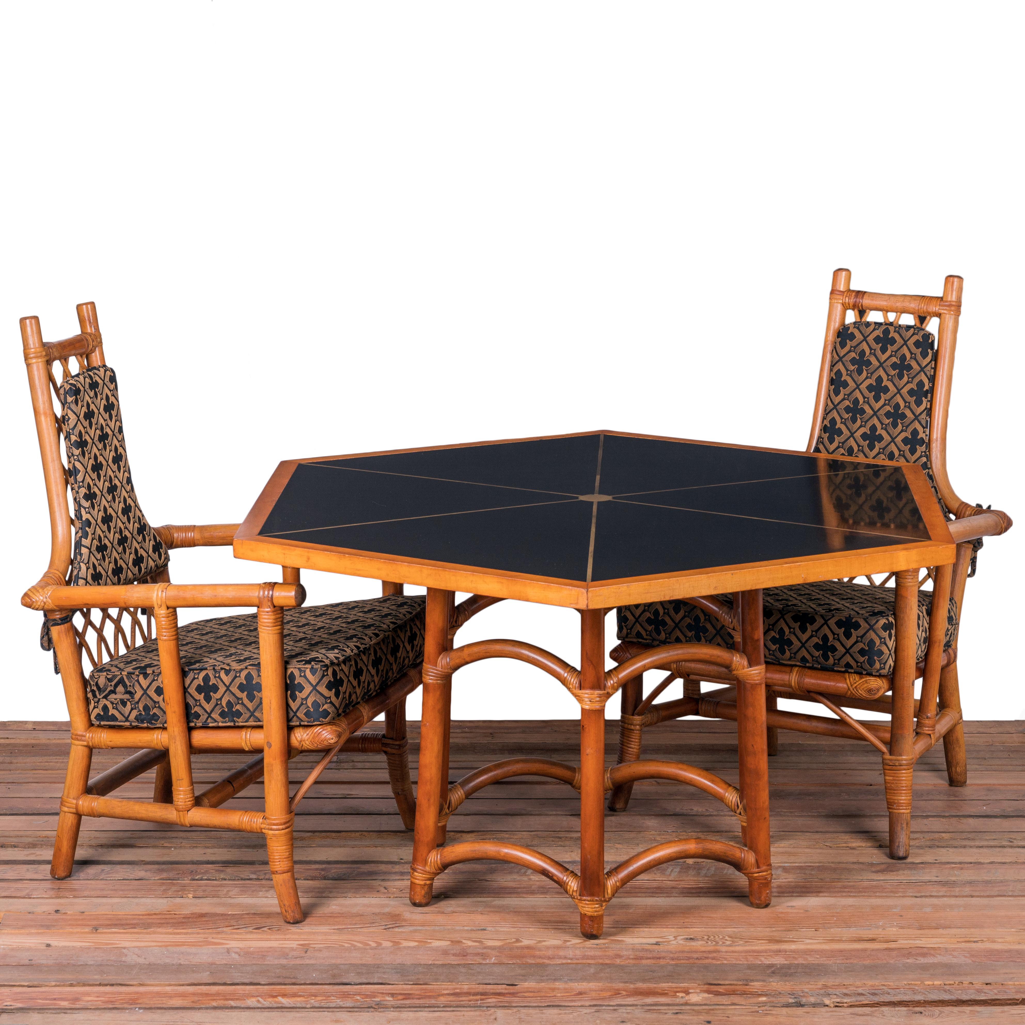 Organic Modern Parzinger for Willow & Reed Game Table, c.1955 For Sale