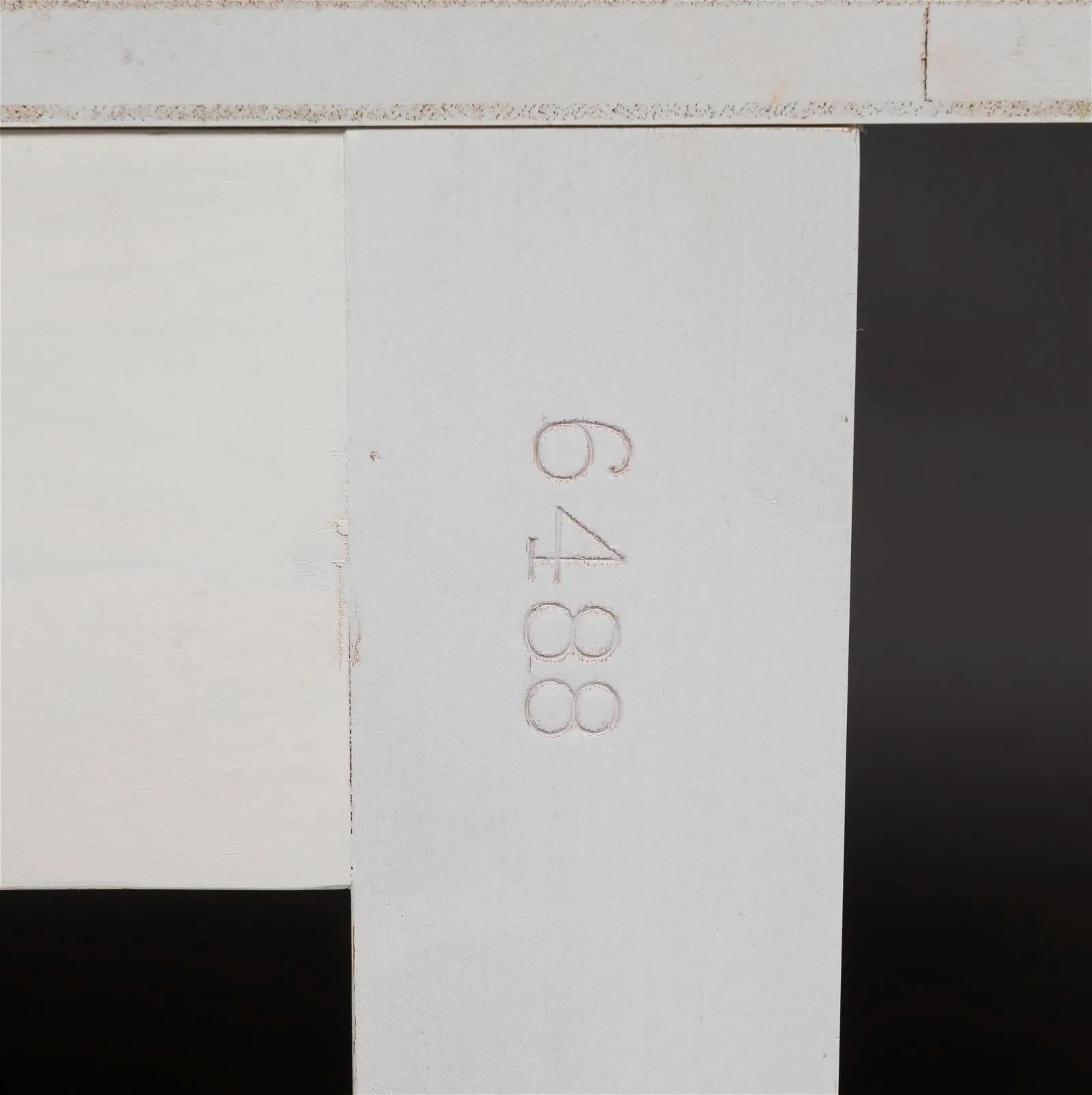 Parzinger Originals Wandkonsole aus Edelstahl und weißem Lack für die Wandmontage im Angebot 6