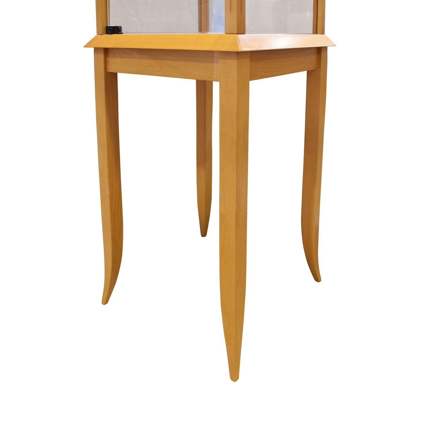 Parzinger Petit Walnut and Glass Vetrine, 1960s In Excellent Condition In New York, NY