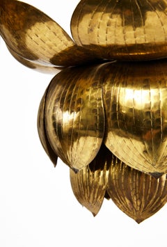 Lotus-Hängelampe im Parzinger-Stil von Feldman Lighting Company, ca. 1950er Jahre