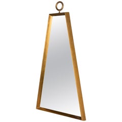 Parzinger Style Trapezoid Giltwood Mirror