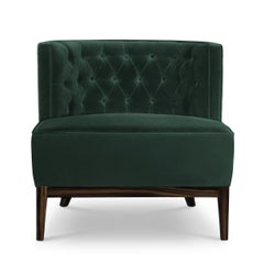Pasadena Armchair Capitonated and Covered with Velvet