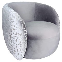 Pasargad Home Allure Collection Modern Indoor Swivel Arm Chair