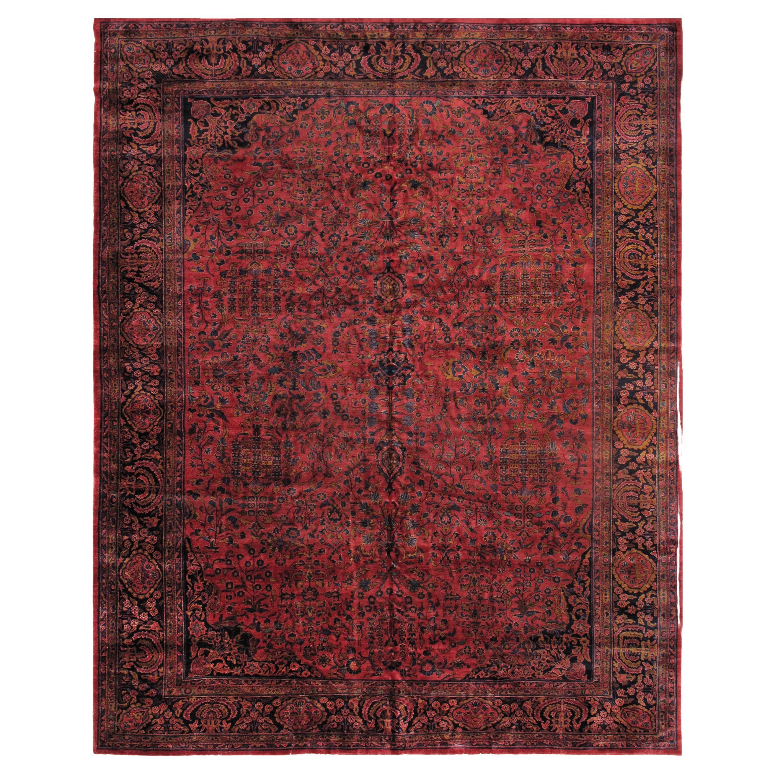 Pasargad Home Antique Persian Kashan rug 12 ft x 15 ft