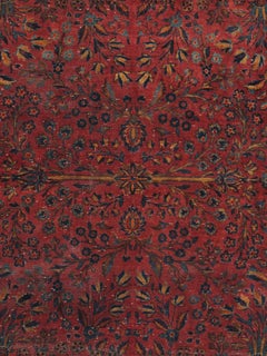 Pasargad Home Antique Persian Kashan rug 10 ft 6 in x 14 ft 10 in