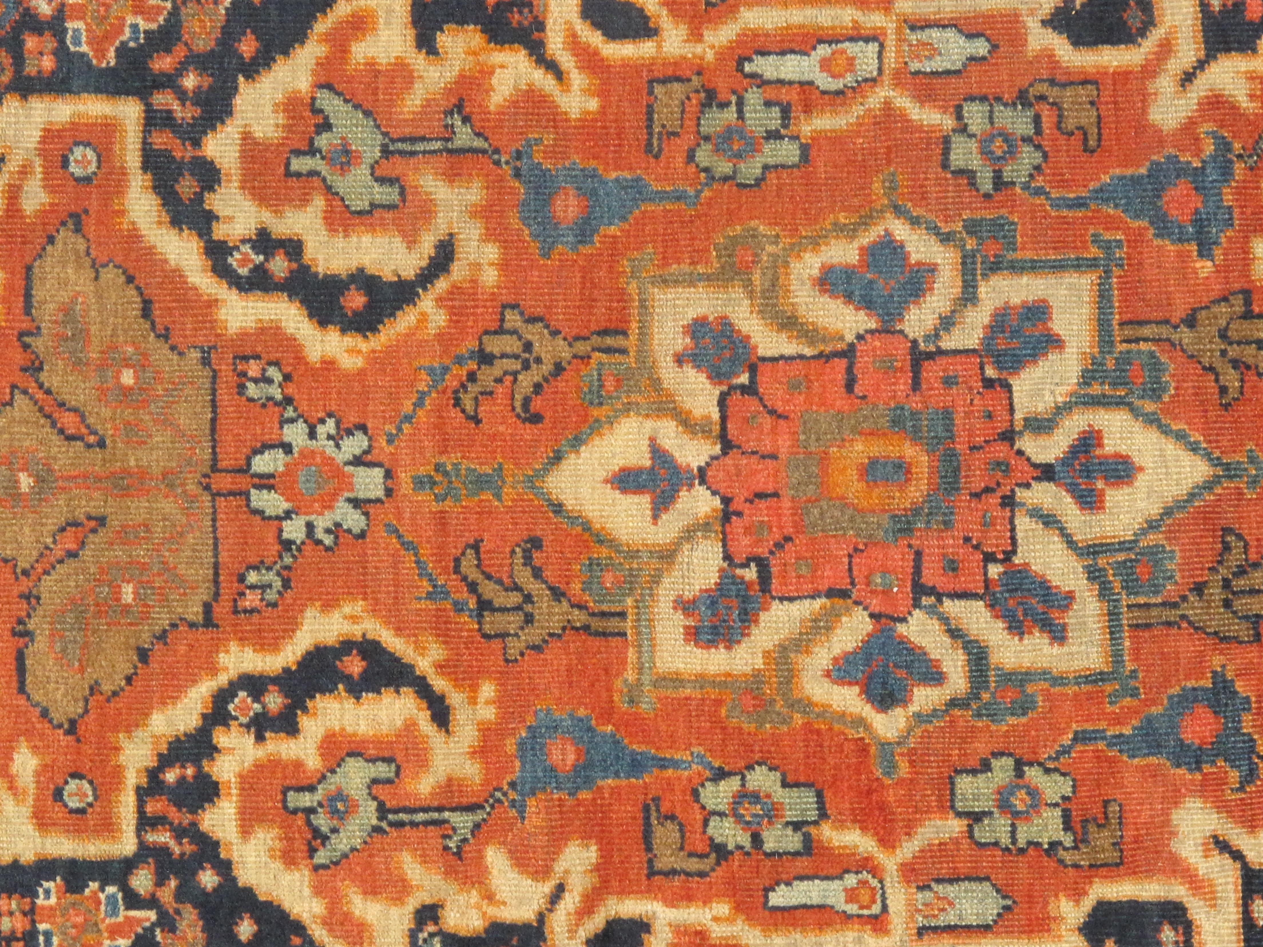 Antique Melody Collection'S. Die handgefertigte, handgeknüpfte Konstruktion dieses Teppichs sorgt für Langlebigkeit, so dass er viele Jahre halten wird. Jeder Teppich ist handgefertigt aus 100% hochwertiger Lammwolle. Mit seinem zeitlosen Stil ist