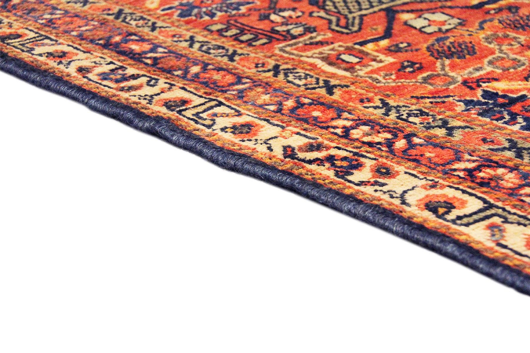Antiker Teppich aus marineblauer Lammfell aus der Melody-Kollektion-12' 5