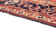 Antique Melody Collection Rust Lamb's Wool Area Rug
