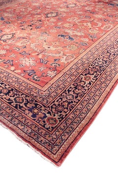 Antique Melody Collection Rust Lamb's Wool Area Rug