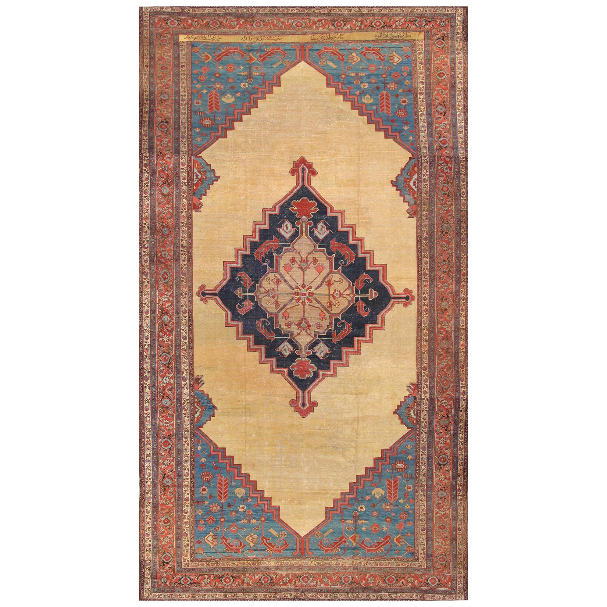 Pasargad Home Antique Persian Bakhshayesh 11 ft 1 in x 20 ft 6 in For Sale