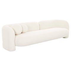 Pasargad Home Azzurro Design Boucle sofa, Ivory