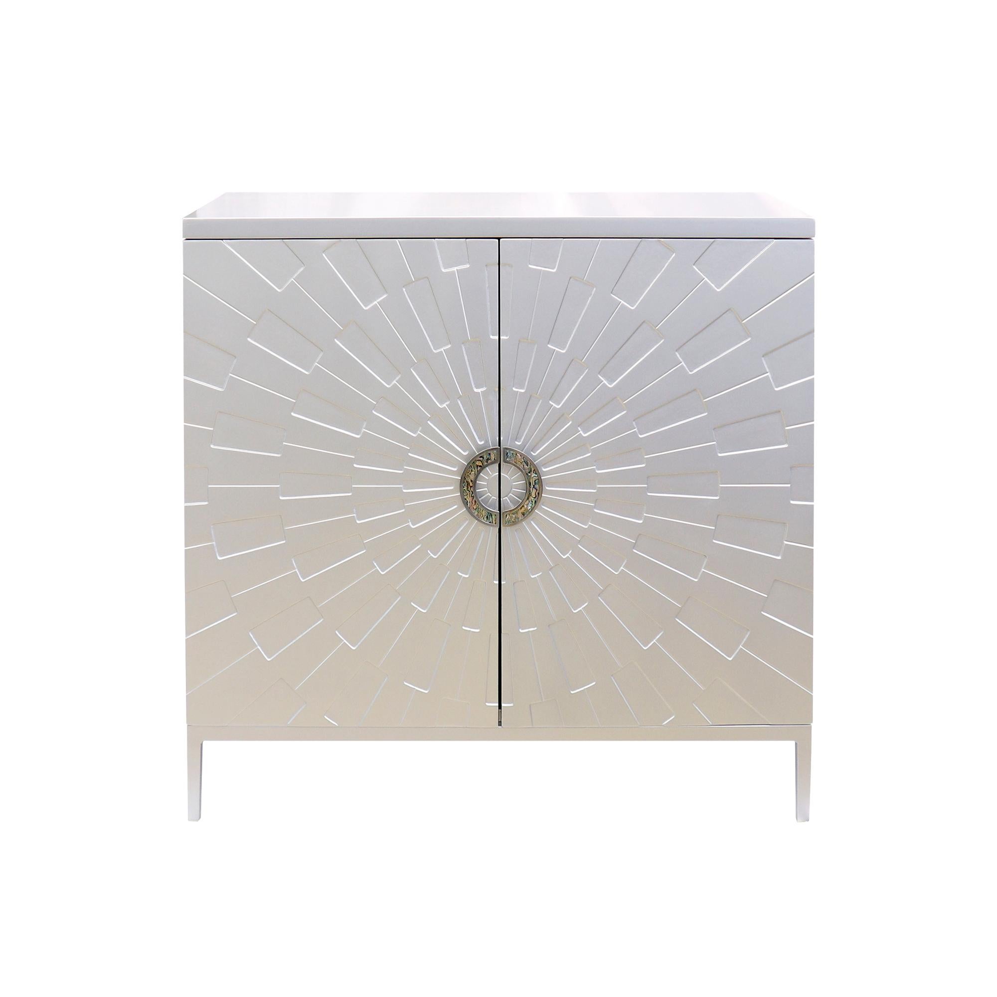 Introducing our stunning Calypso collection. A modern compilation of stunning bar cabinets, nightstands and sideboards. Composed of bright, decorative finishes over MDF wood construction these fabulous pieces exude glamour. These contemporary pieces