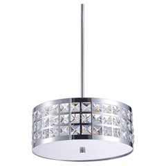 Pasargad Home Hermoza Collection Metal & Crystal Pendant Lights