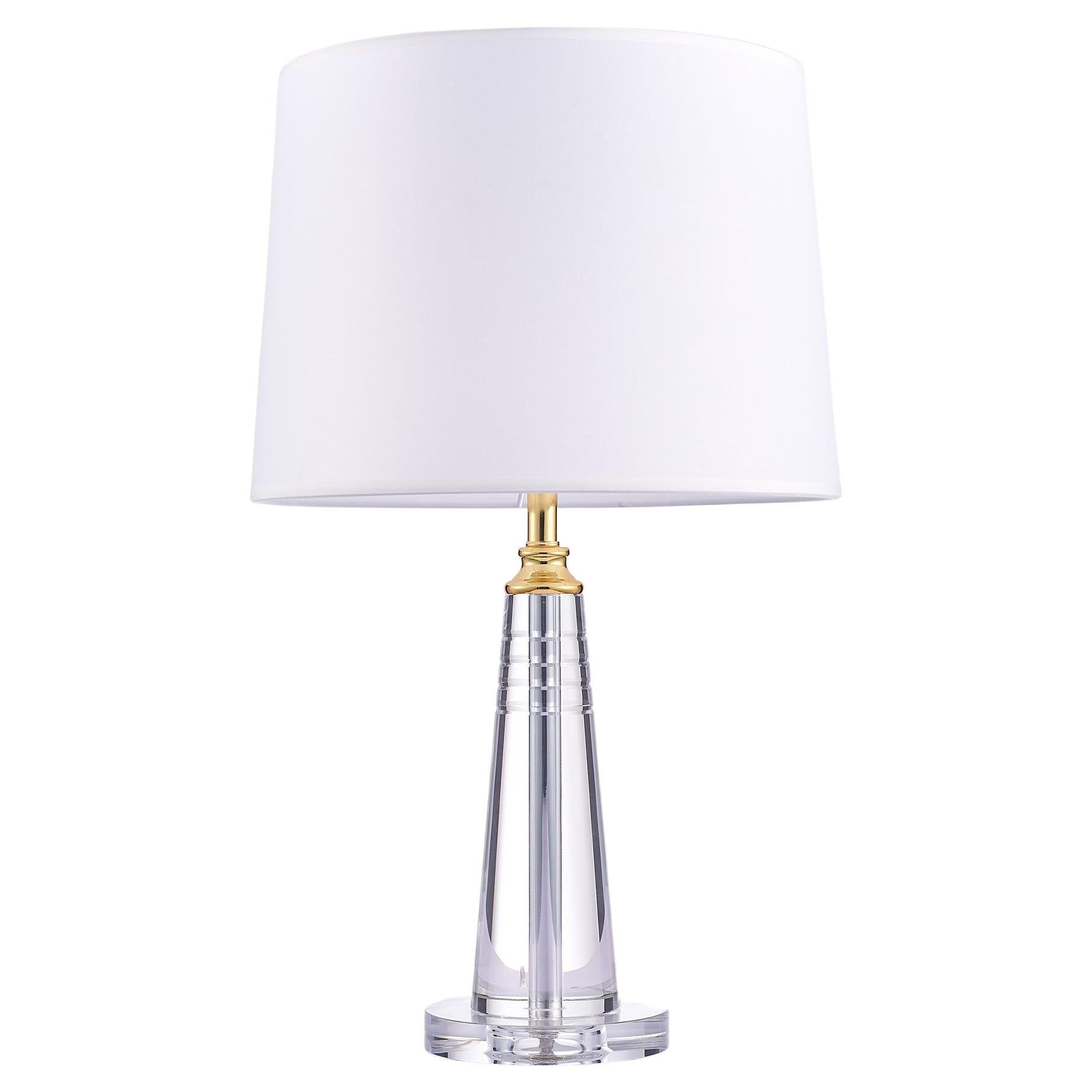 Pasargad Home Ramirez Collection Metal and Crystal Table Lamp Lights ...