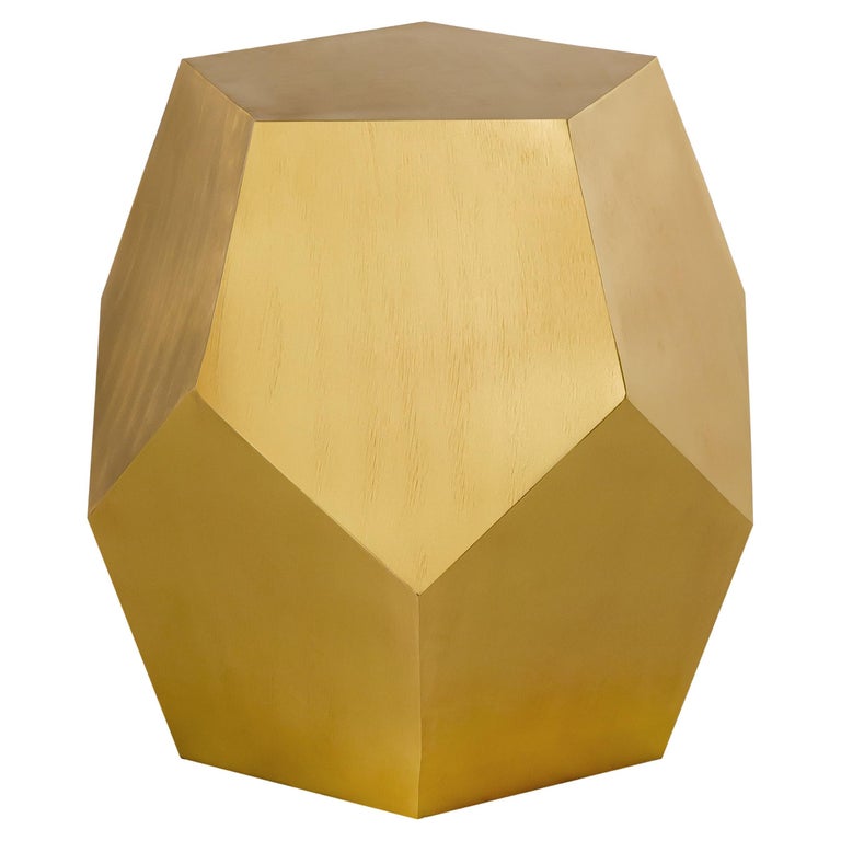 Pasargad Home Mona Diamond Shape Iron Side Table For Sale at 1stDibs