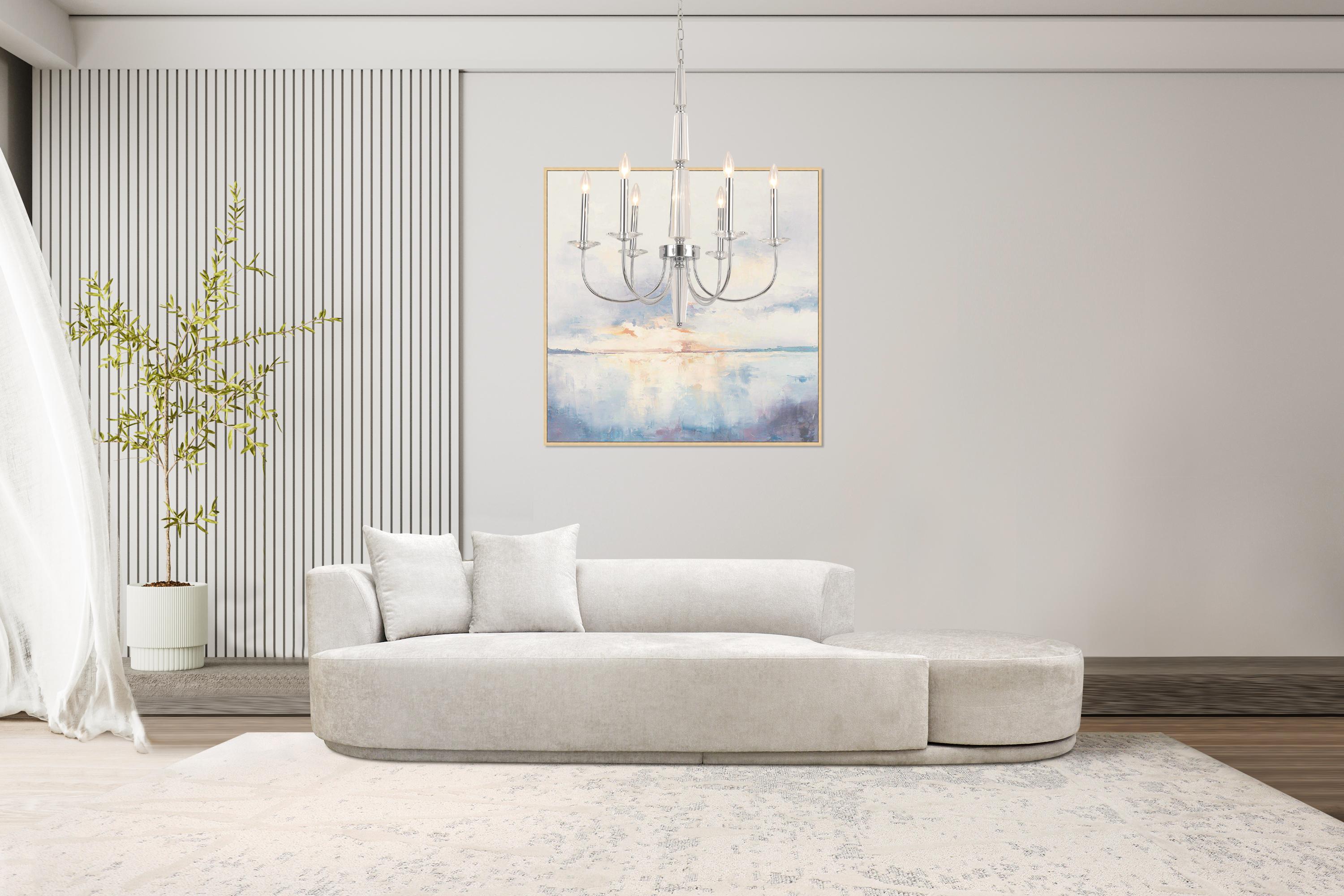Pasargad Home Noho Cielo Design Sofa mit drehbarer Ottomane und Kissen im Angebot 3