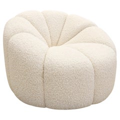Pasargad Home Pompeii Cream boucle Lounge Chair