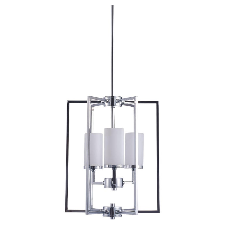 Pasargad Home Riva Collection Metal and Glass Chandelier Lights For