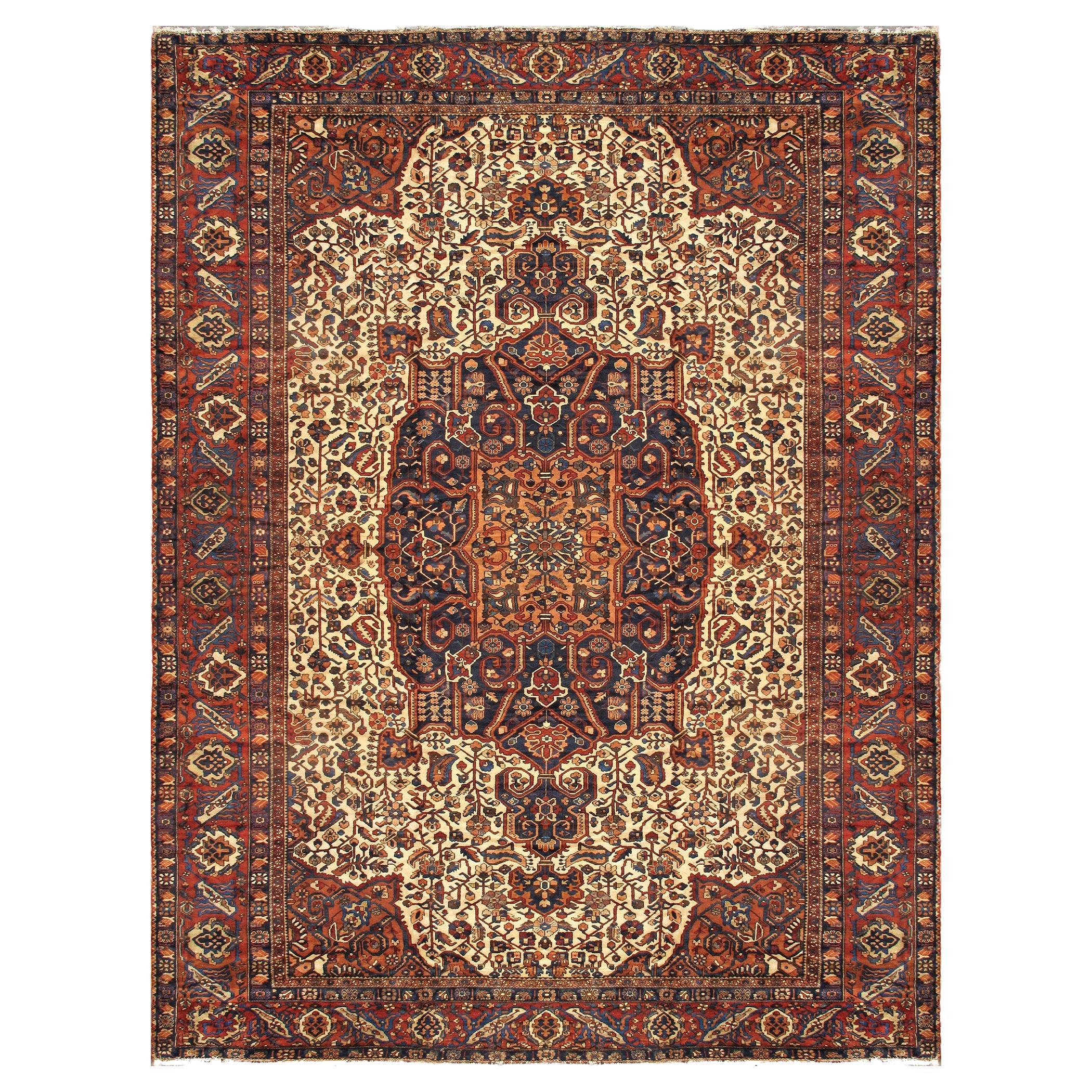 Pasargad Home Antique Persian Bakhtiari rug 14 ft 7 in x 20 ft 2 in For Sale