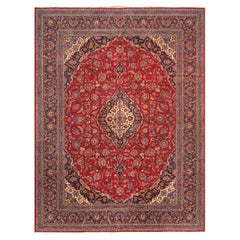 Pasargad Home Antique Persian Kashan rug 10 ft 5 in x 14 ft  