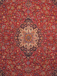 Pasargad Home Antique Persian Kashan rug 10 ft 10 in x 14 ft 7 in