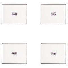 Pascal und Vastian, Satz von vier schwarz-weiß gerahmten Fotografien