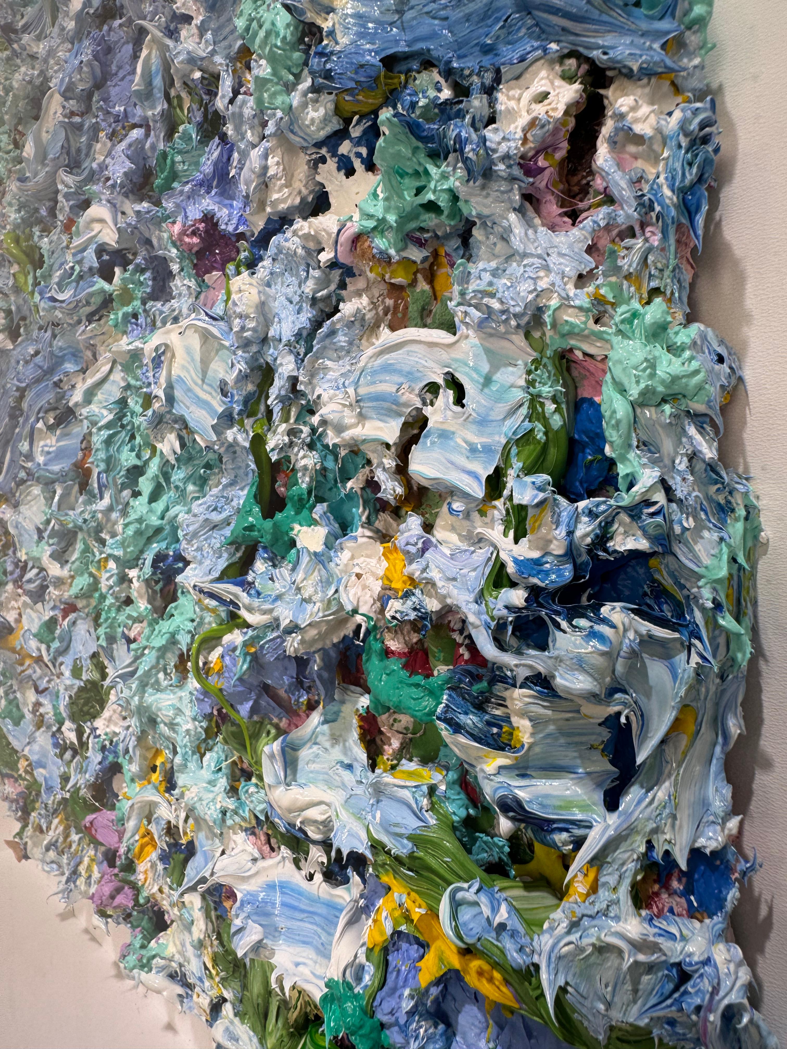 Bleu Ciel, 2025 - Abstrait Painting par Pascal Courcelles
