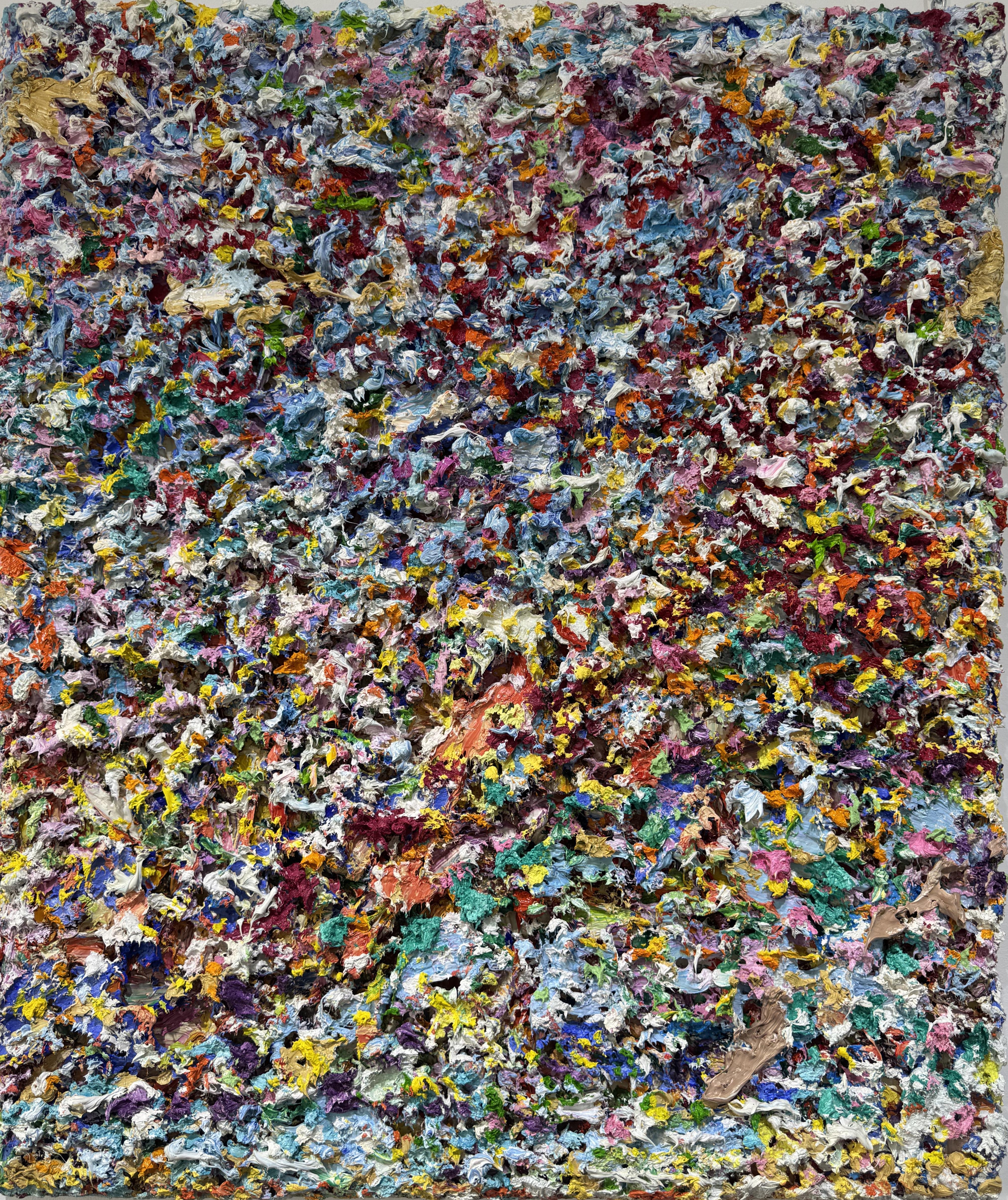 Pascal Courcelles Abstract Painting – Falaise, 2025