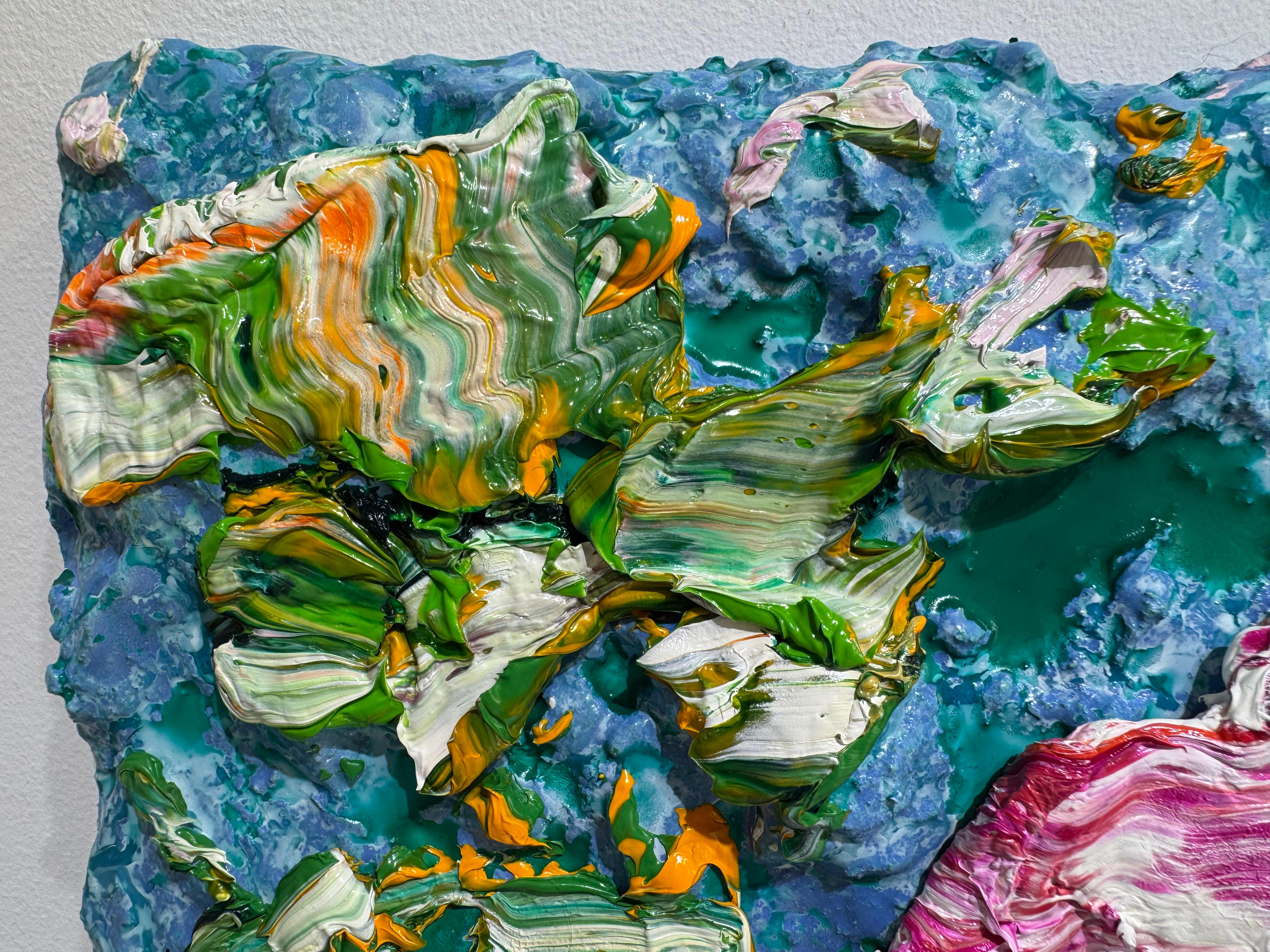 Fleur, 2025 - Abstract Painting by Pascal Courcelles