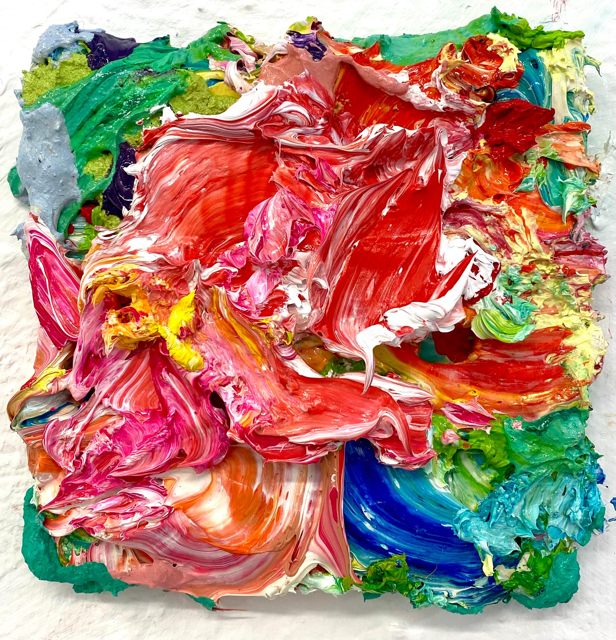 Abstract Painting Pascal Courcelles - Flora 5