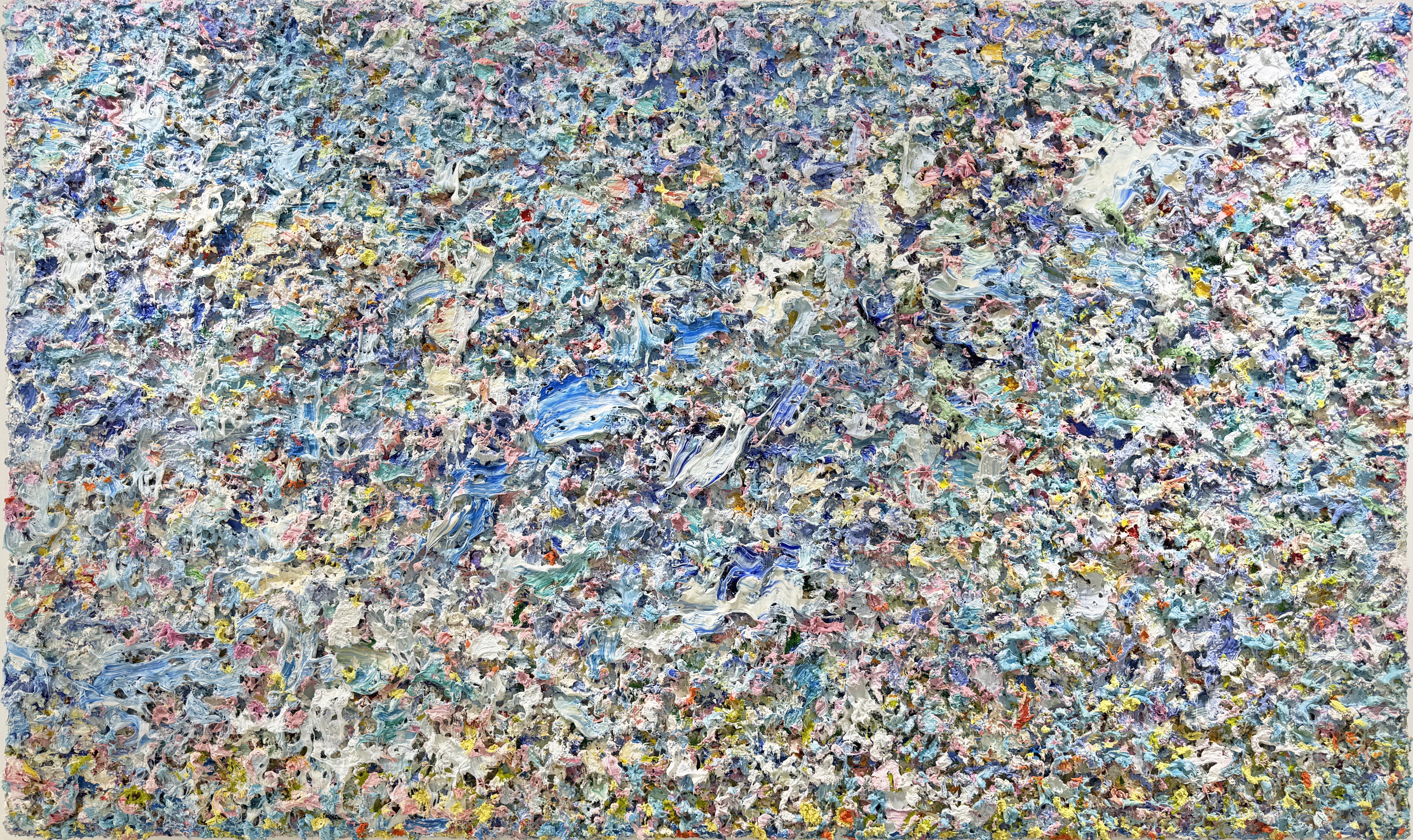 Pascal Courcelles Abstract Painting – Grand Bleu, 2025