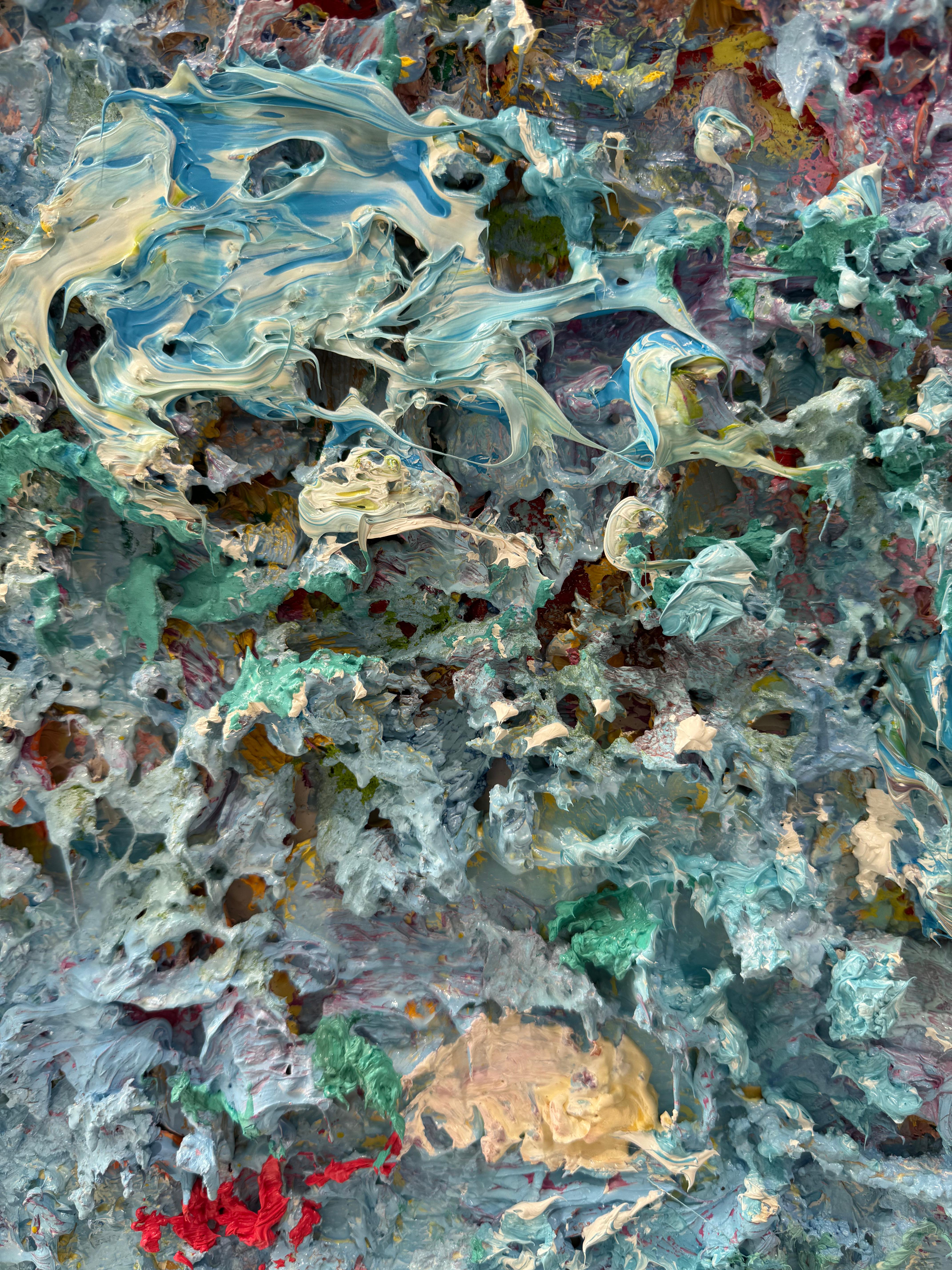 Blaue Freiheit, 2025 (Abstrakt), Painting, von Pascal Courcelles