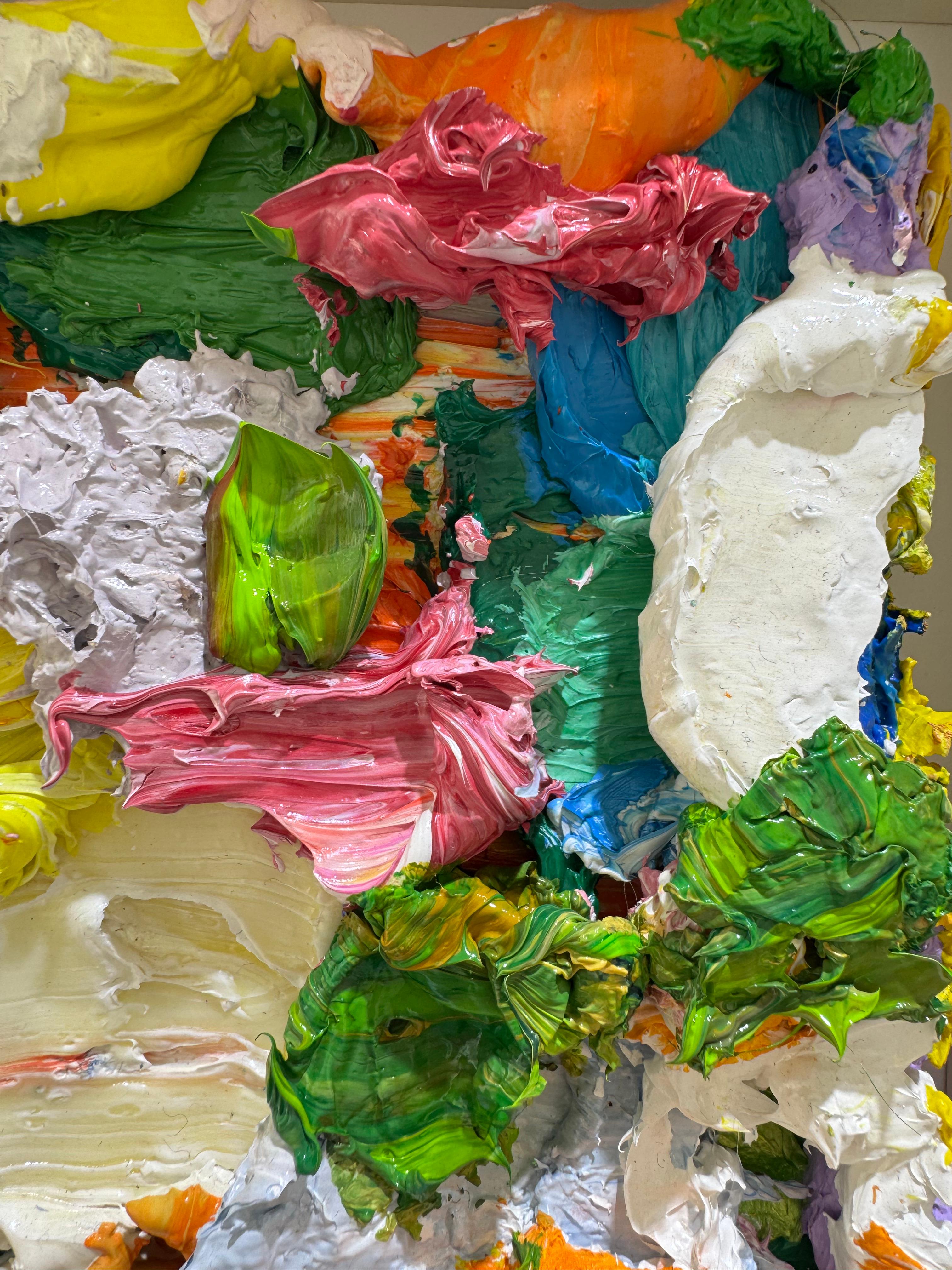Miniature, 2024 - Abstrait Painting par Pascal Courcelles