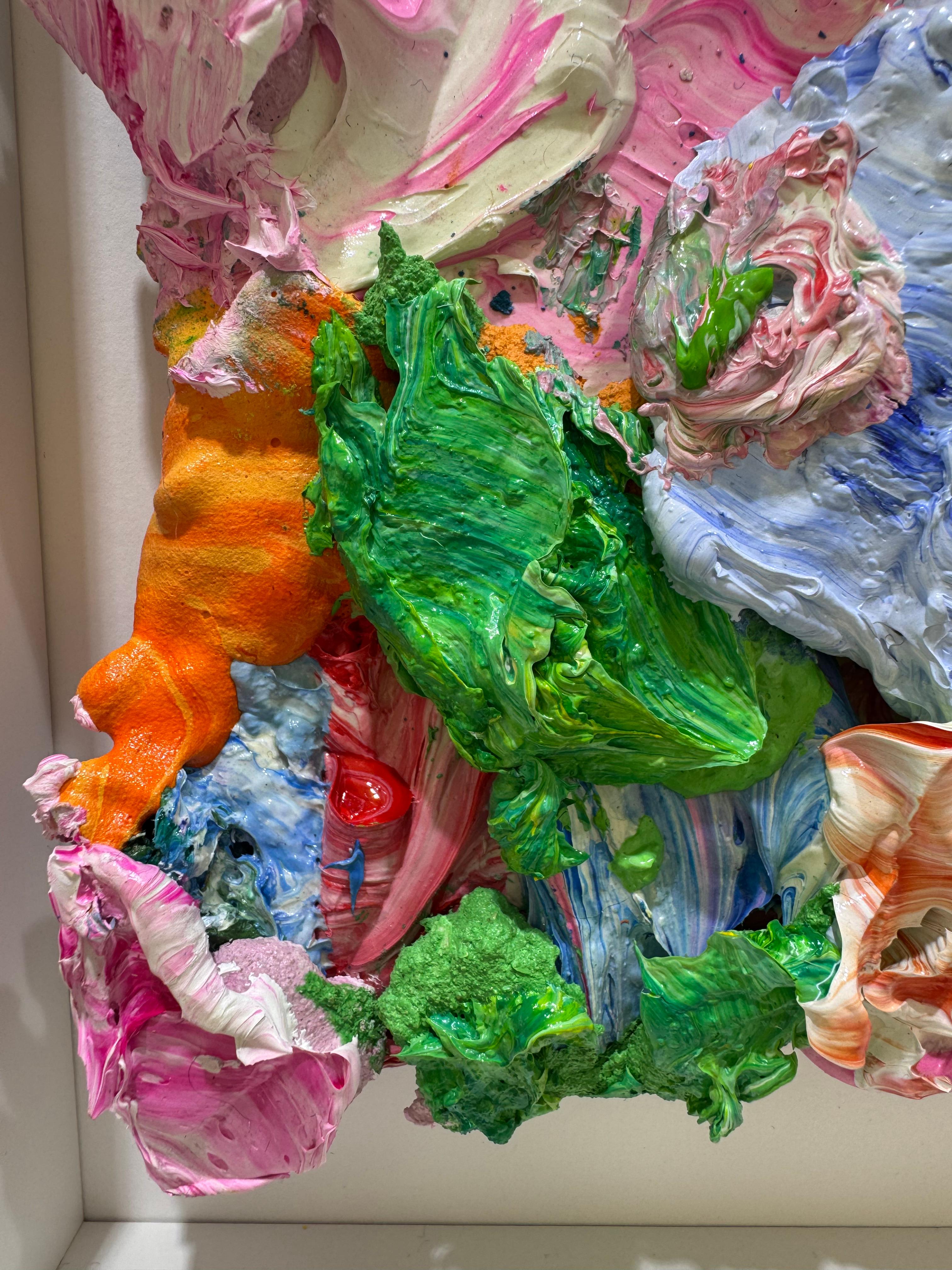 Miniature, 2024 - Abstrait Painting par Pascal Courcelles
