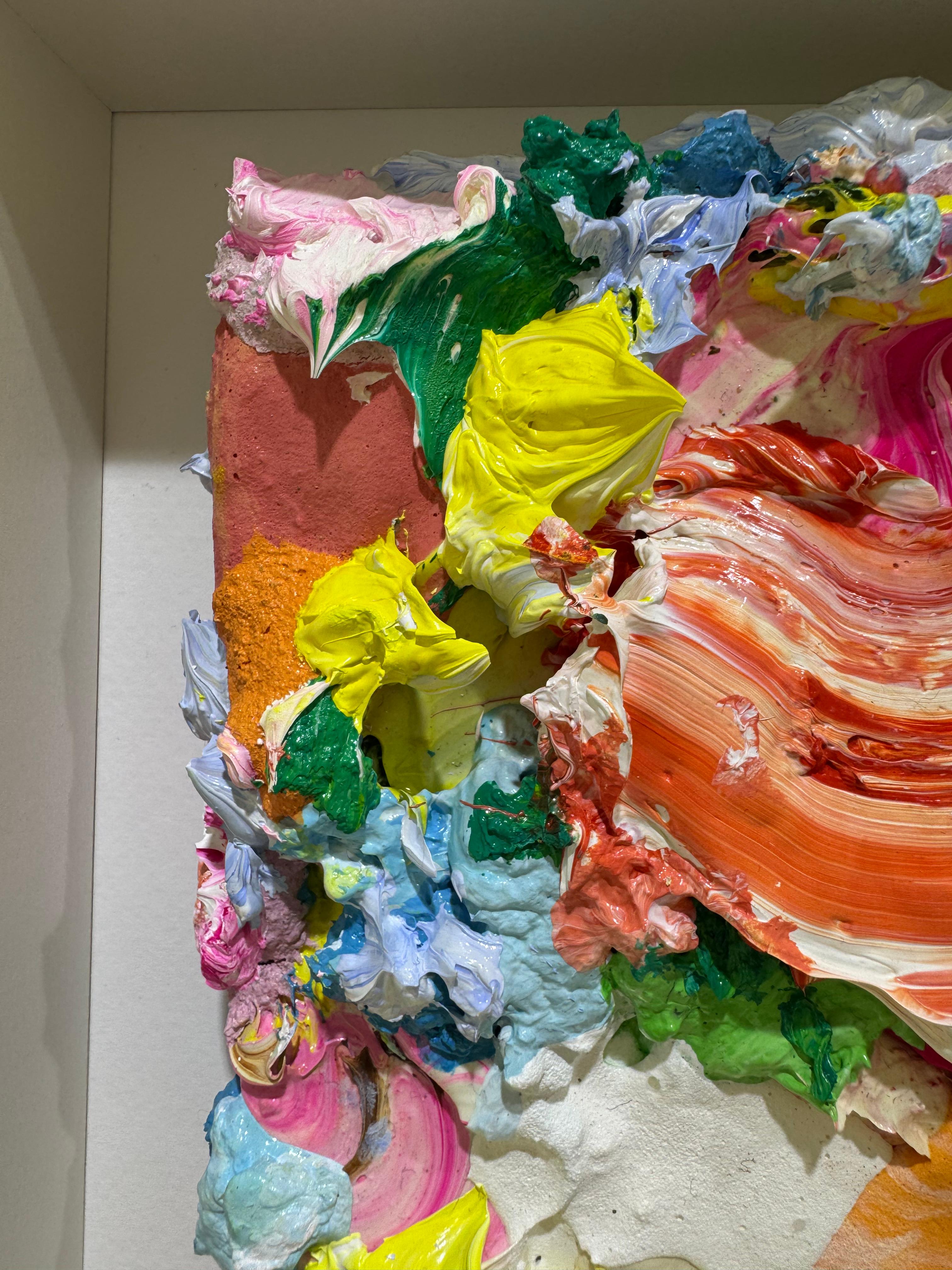 Miniatura, 2024 - Abstract Painting Marrón de Pascal Courcelles
