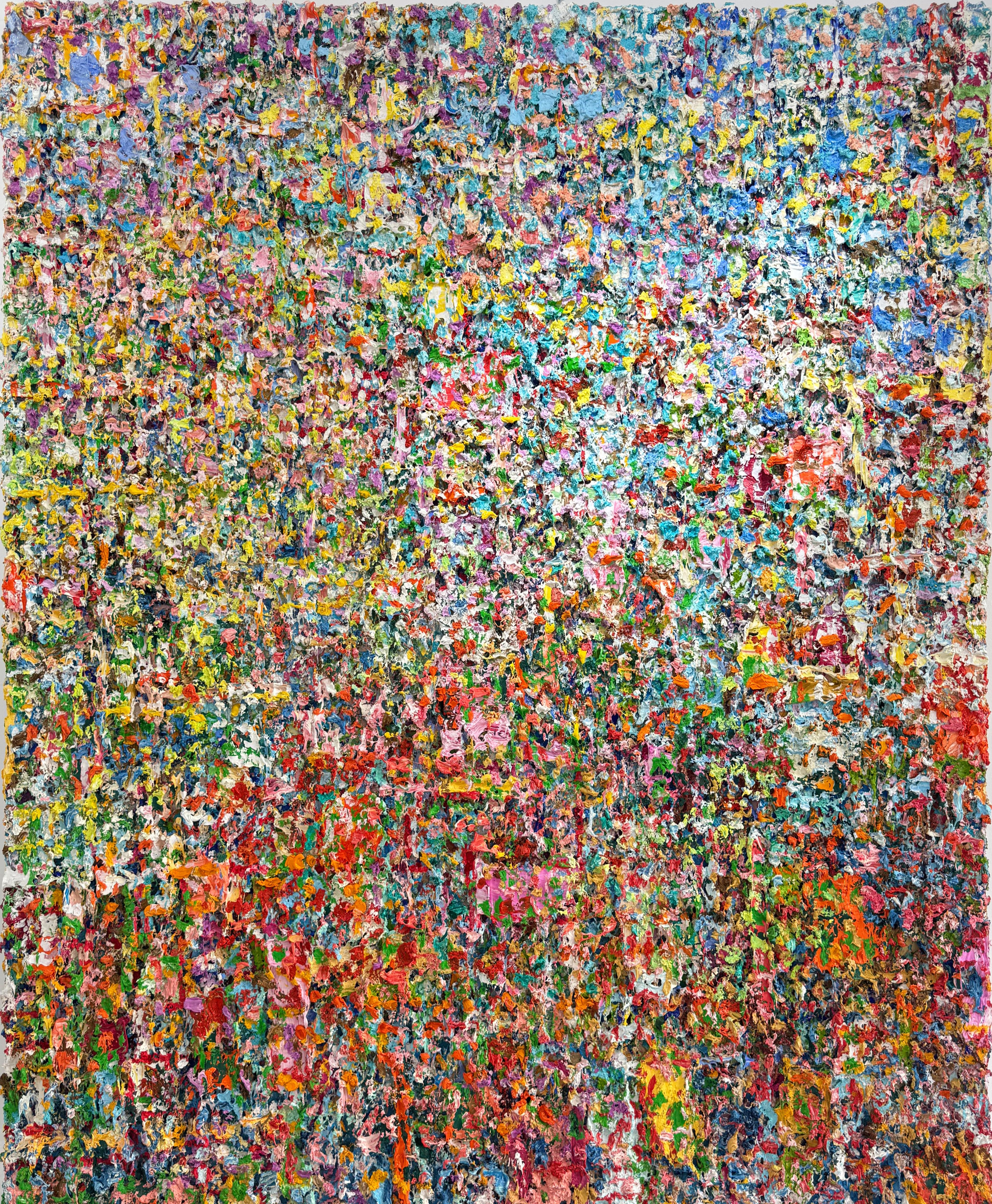 Pascal Courcelles Abstract Painting – Soleil Triomphant, 2025