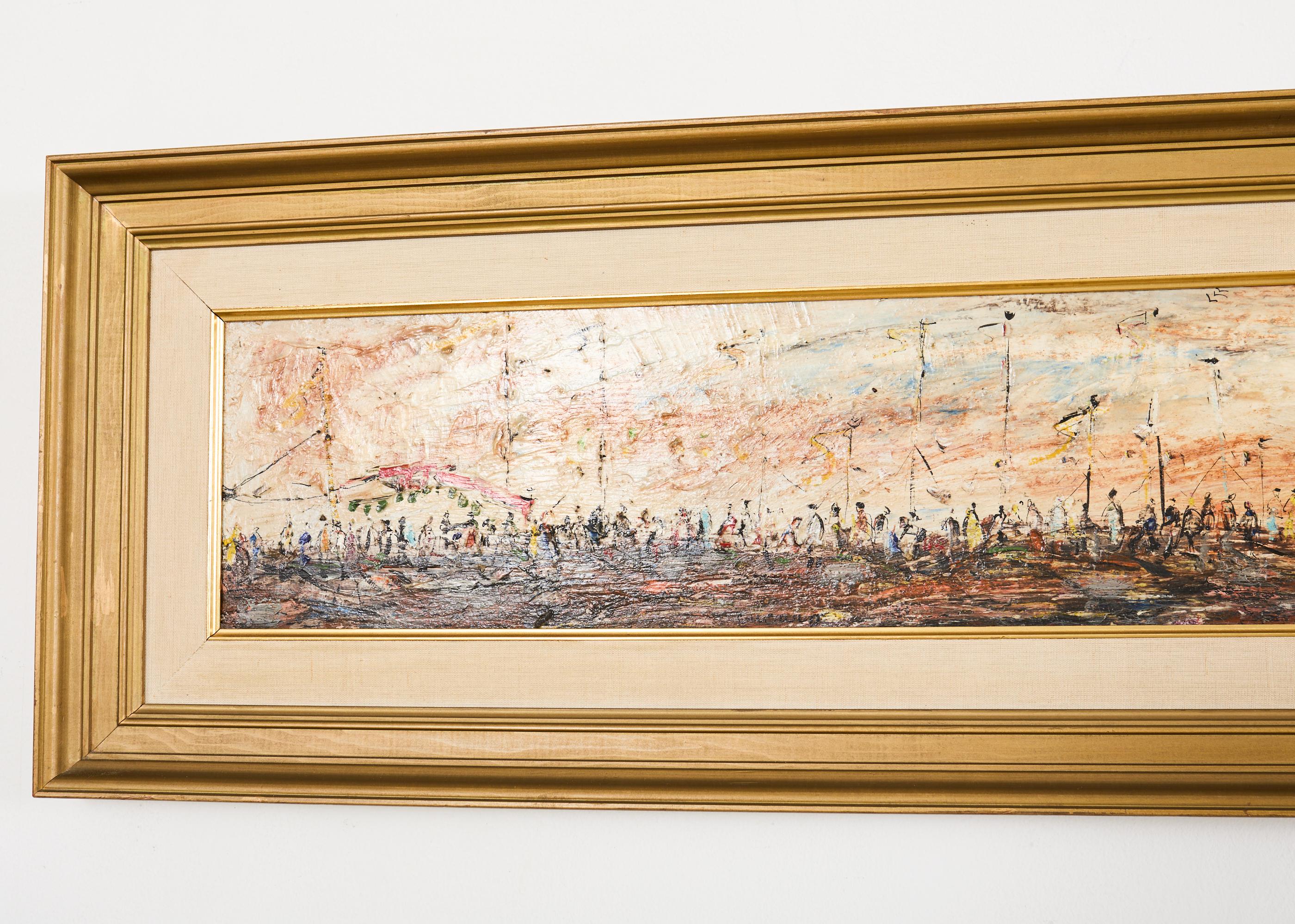 Pascal Cucaro Öltafel Gemälde aus der Mitte des Jahrhunderts (Moderne der Mitte des Jahrhunderts) im Angebot