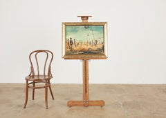 Pascal Cucaro Oil Canvas Mid-Century Painting